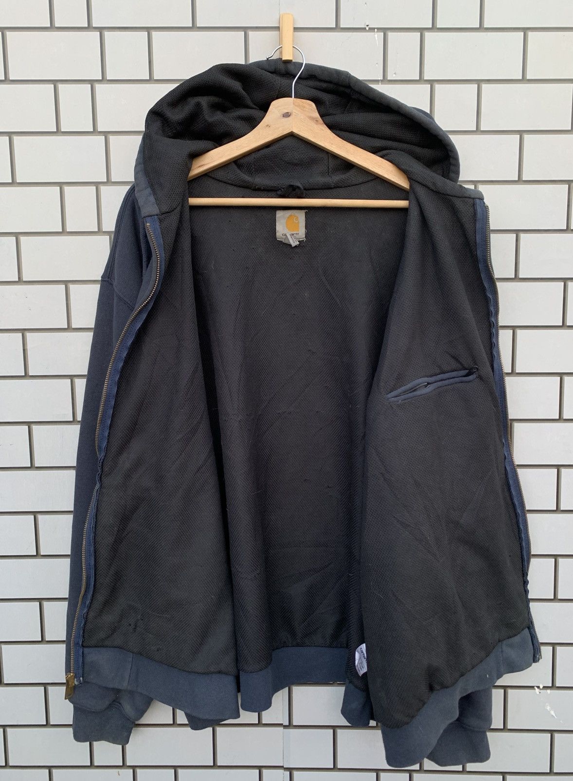 Carhartt Vintage Carhartt Hoodie Oversized Jacket Size US XXL / EU 58 / 5 - 3 Thumbnail