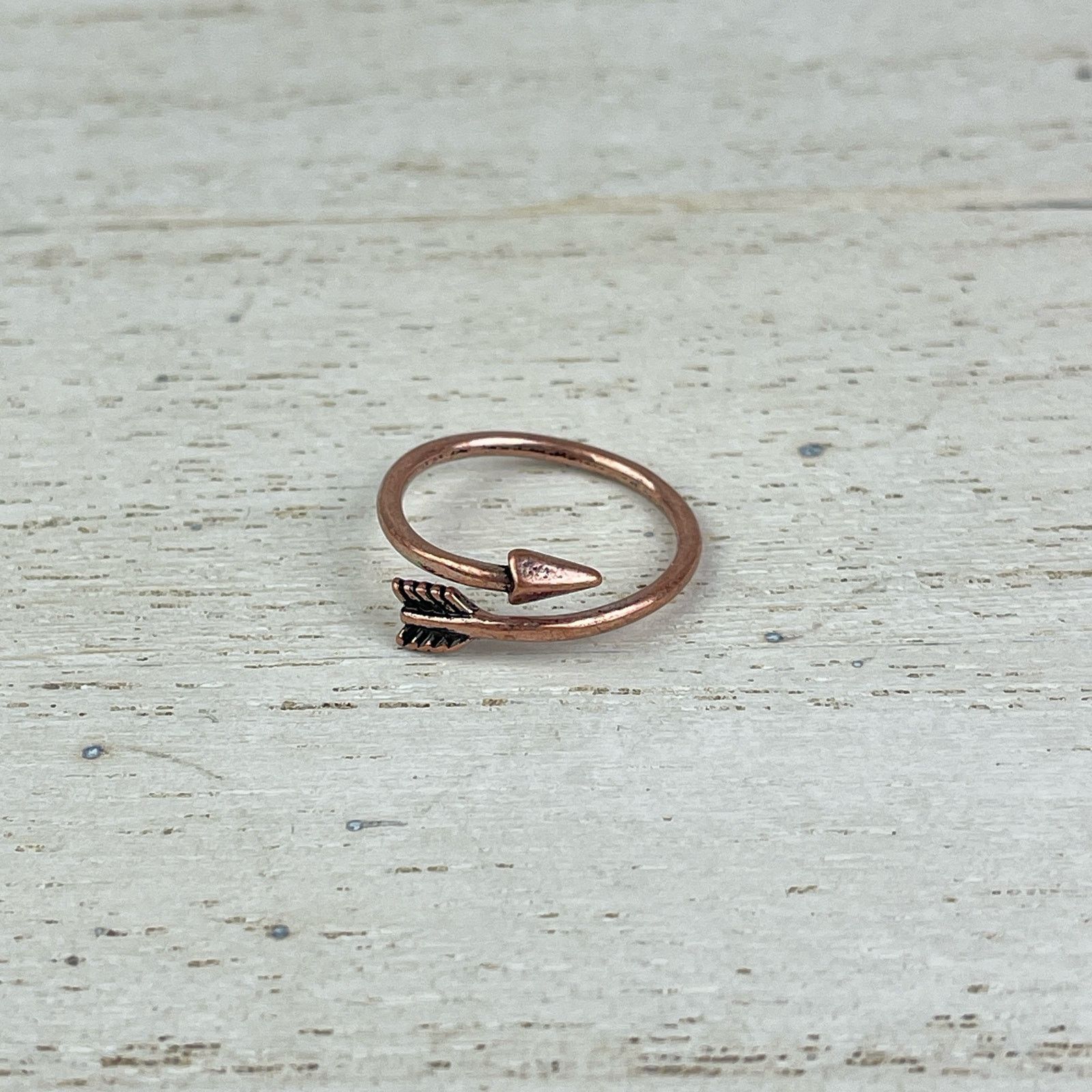 Other Dainty Copper Tone Arrow Shaped Wrap Ring Jewelry 5-5.5 NWOT Size ONE SIZE - 4 Thumbnail