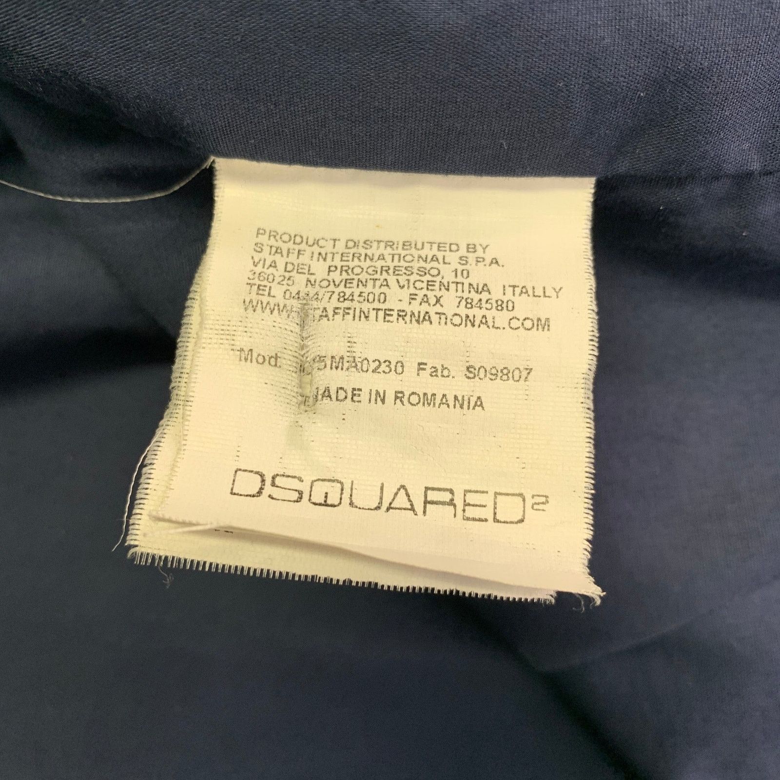 Dsquared2 DSQUARED2 Black Lambskin Leather Knit Trim Double Zipper Size US M / EU 48-50 / 2 - 7 Thumbnail