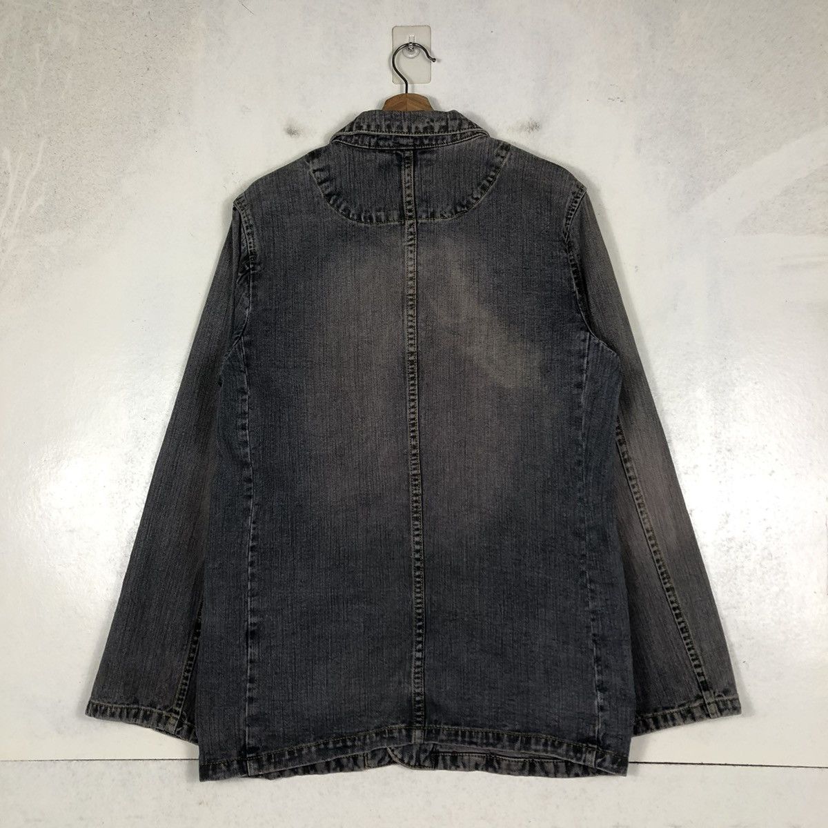 Japanese Brand 📌VINTAGE CHORE WORK DENIM JACKET JAPAN ISSEY MIYAKE Size US L / EU 52-54 / 3 - 10 Thumbnail