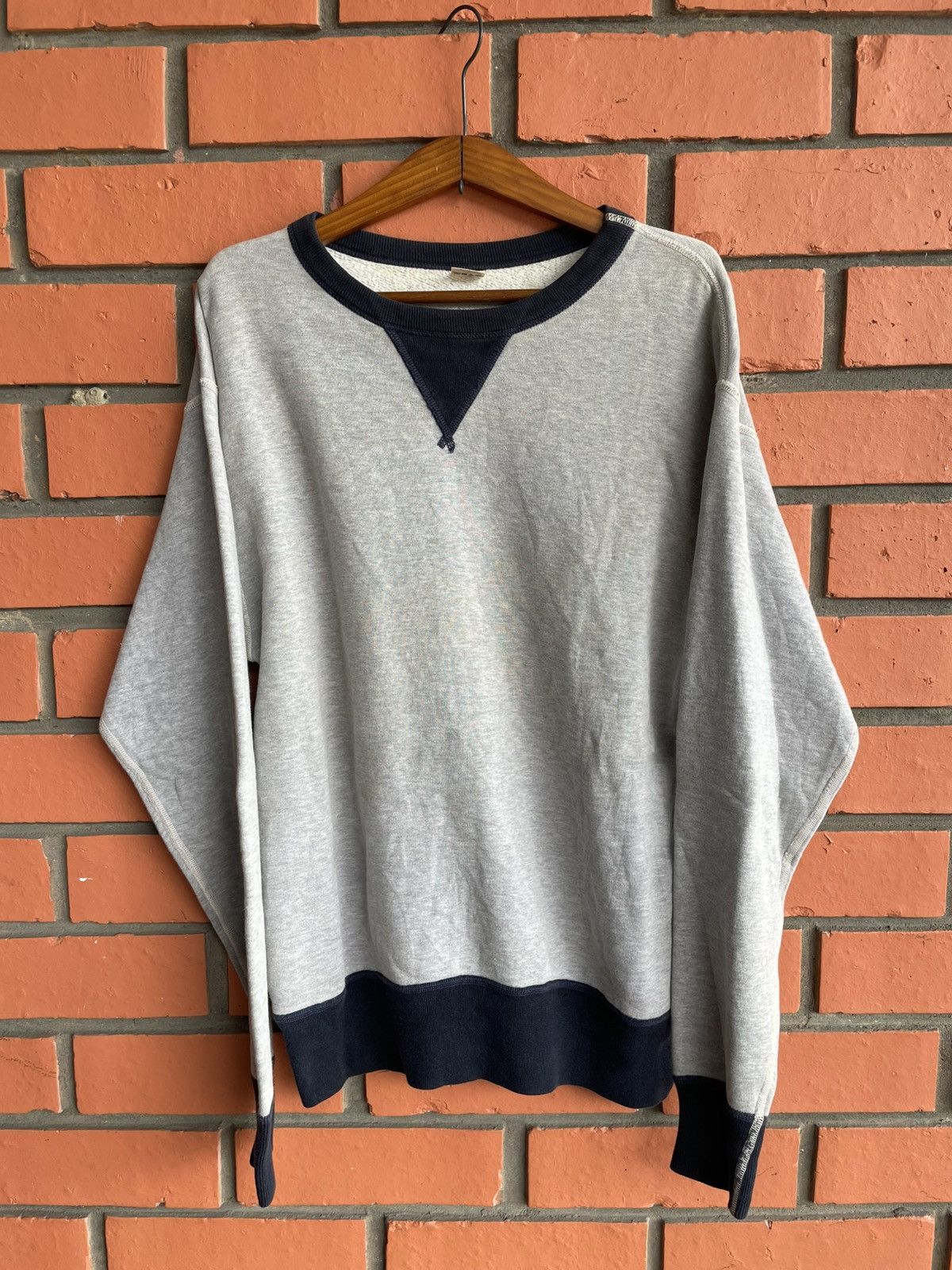 The Flat Head The Flat Head japan Two-tone LoopWheeler Sweatshirt pullover Size US M / EU 48-50 / 2 - 1 Thumbnail