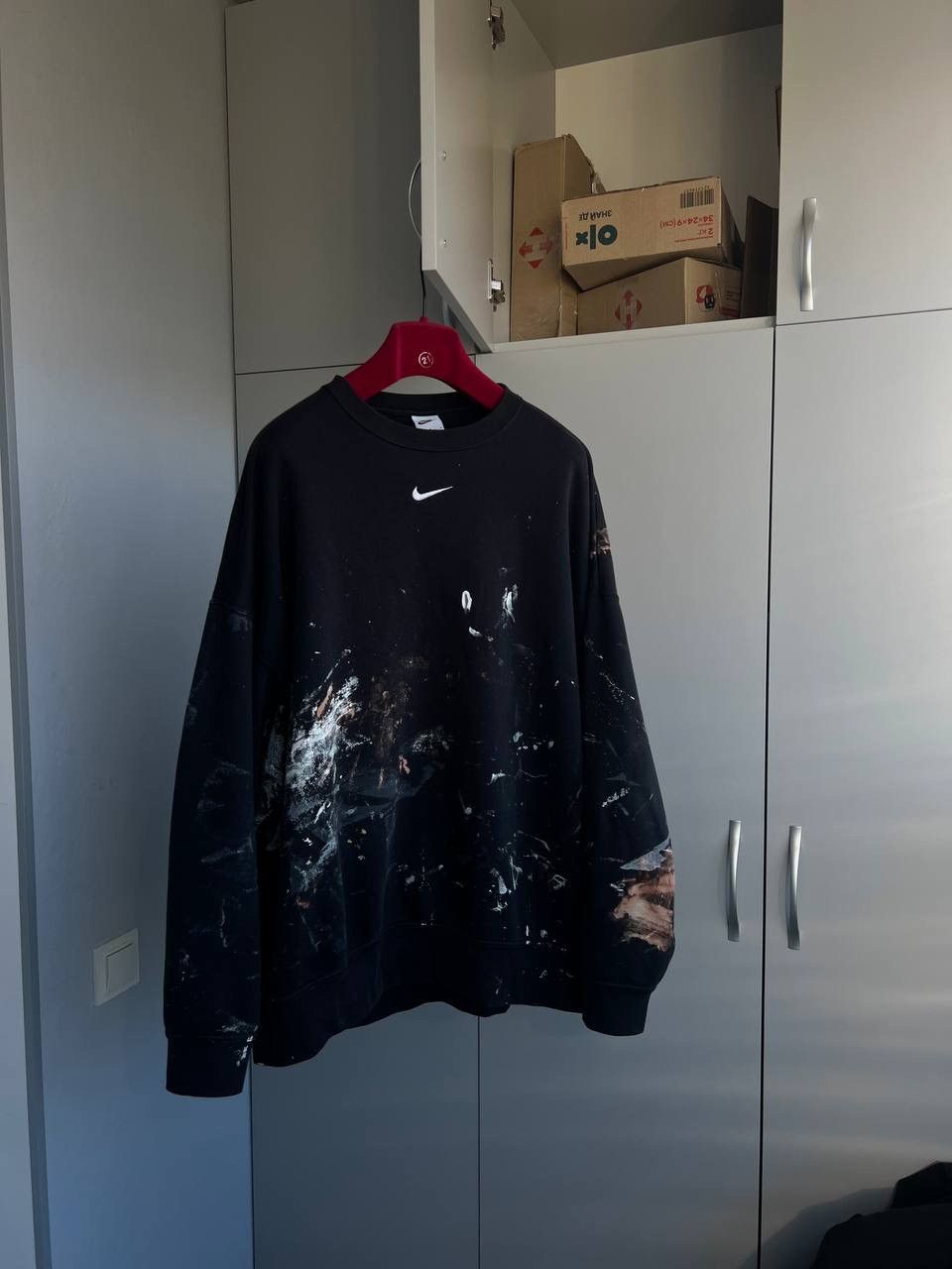 Nike Nike sweatshirt centre logo swoosh + DIY Size US L / EU 52-54 / 3 - 2 Thumbnail
