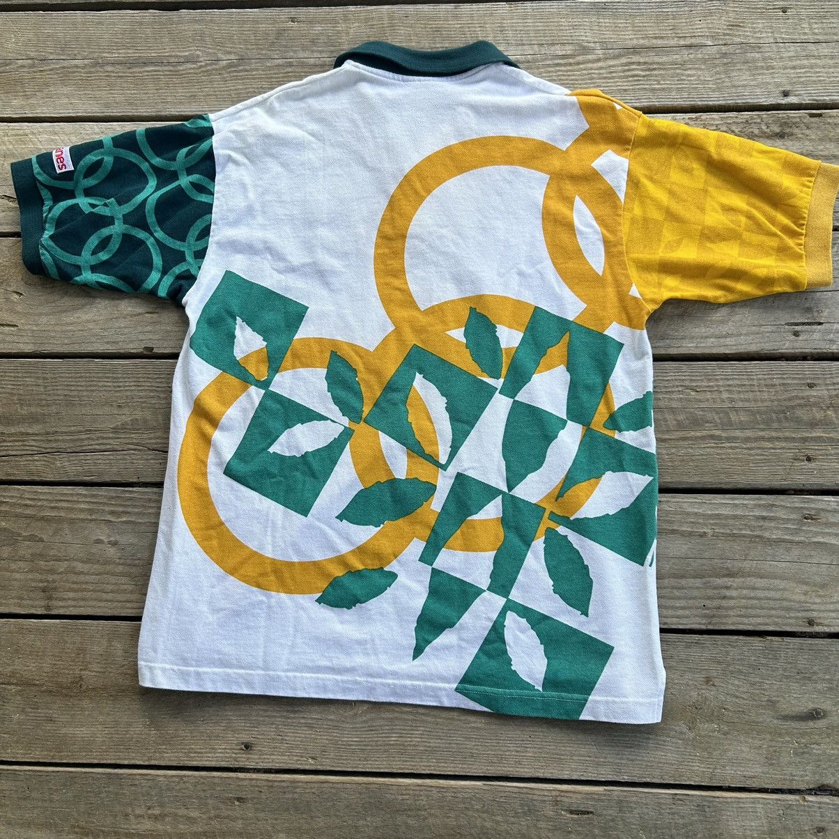 Vintage Vintage Atlanta 1996 Olympics All Over Print Logo Polo Shirt Size US M / EU 48-50 / 2 - 3 Thumbnail