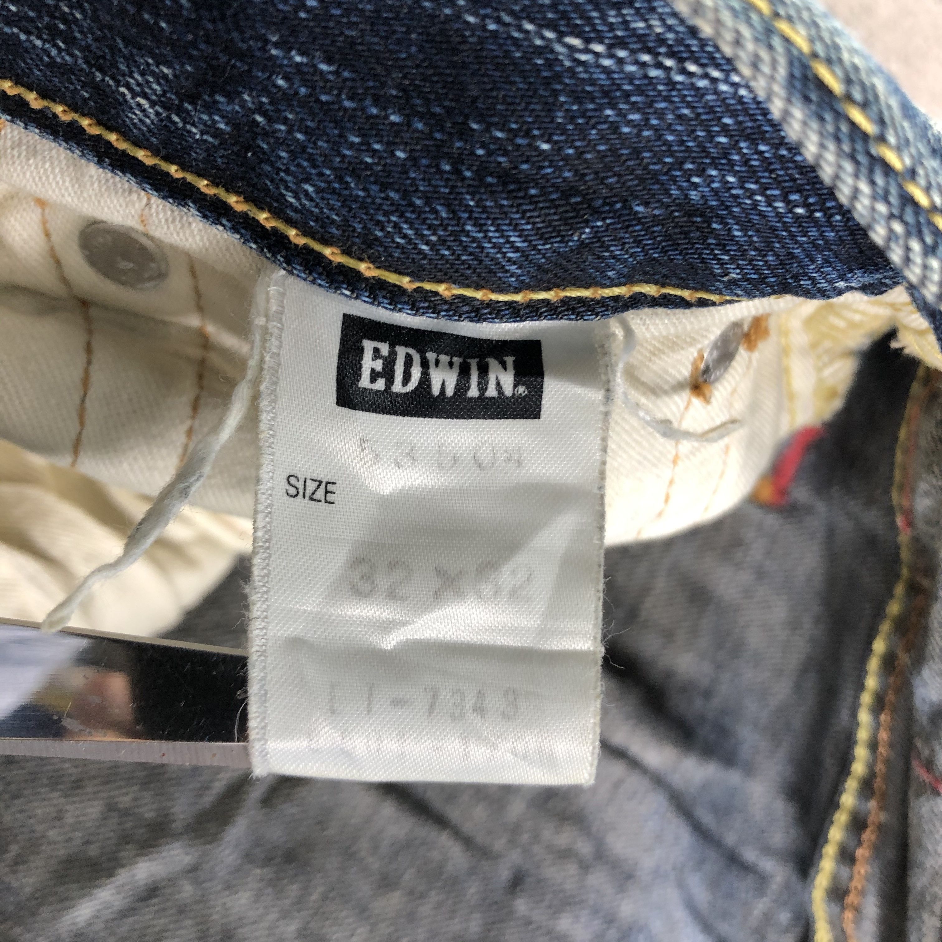 Edwin Vintage Edwin 504 Jeans Distressed Denim KJ3080 Size US 32 / EU 48 - 9 Thumbnail