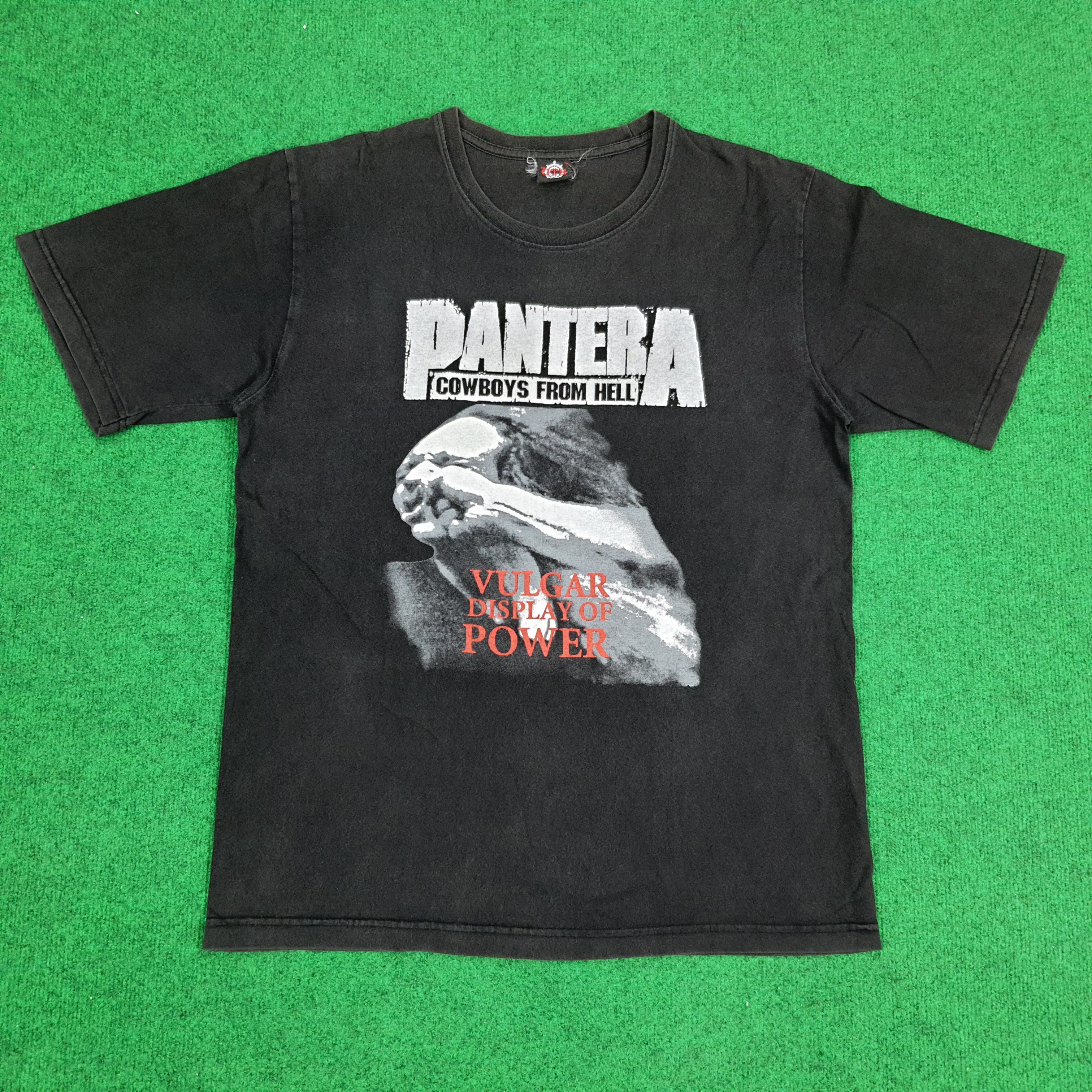 Band Tees × Vintage Vintage PANTERA Cowboys From Hell Rock Band Tshirt Size US L / EU 52-54 / 3 - 1 Thumbnail