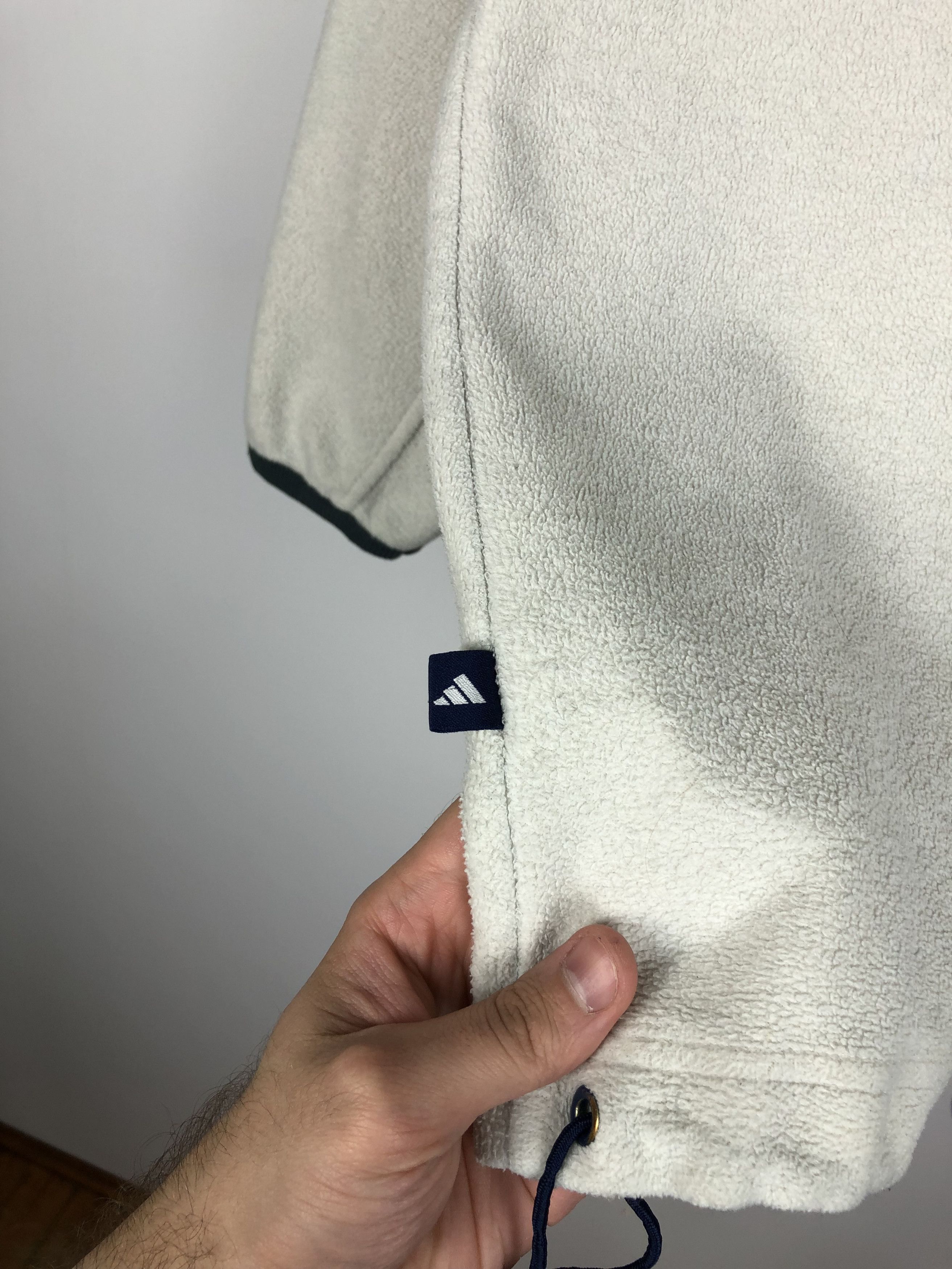 Adidas Adidas Vintage Fleece Jacket Full Zip White size M Size US M / EU 48-50 / 2 - 8 Thumbnail
