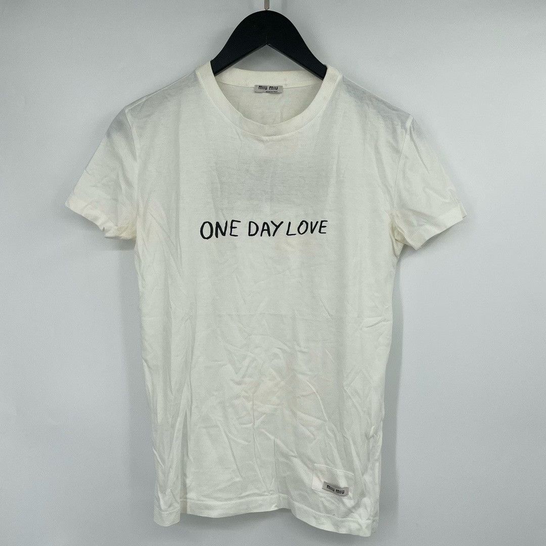 Miu Miu Miu Miu Yellow T-Shirt XS Women Size M / US 6-8 / IT 42-44 - 1 Thumbnail
