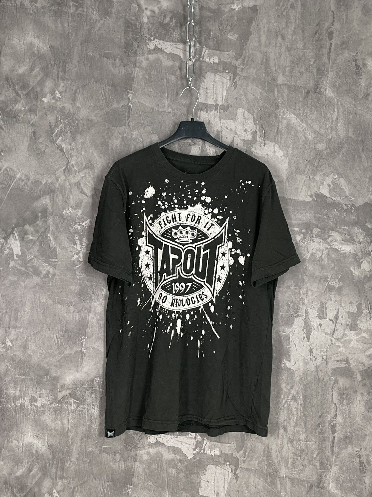 Affliction × Tapout Vintage Tapout Crosses Y2k Tee T Shirt Size US L / EU 52-54 / 3 - 1 Thumbnail