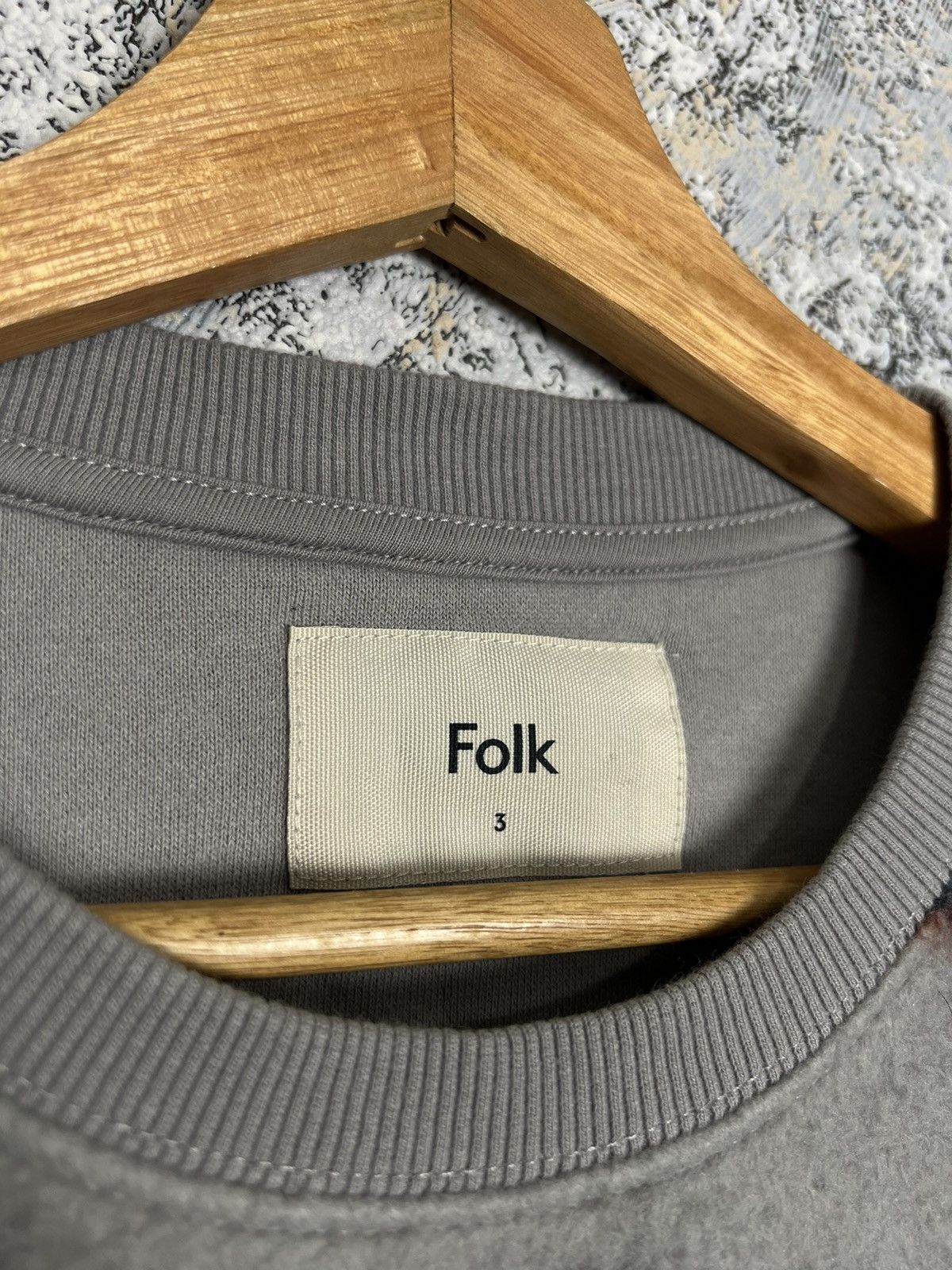 Folk Men’s Folk Sweatshirt Striped Fleece Jumper Brushed Cotton Size US M / EU 48-50 / 2 - 3 Thumbnail