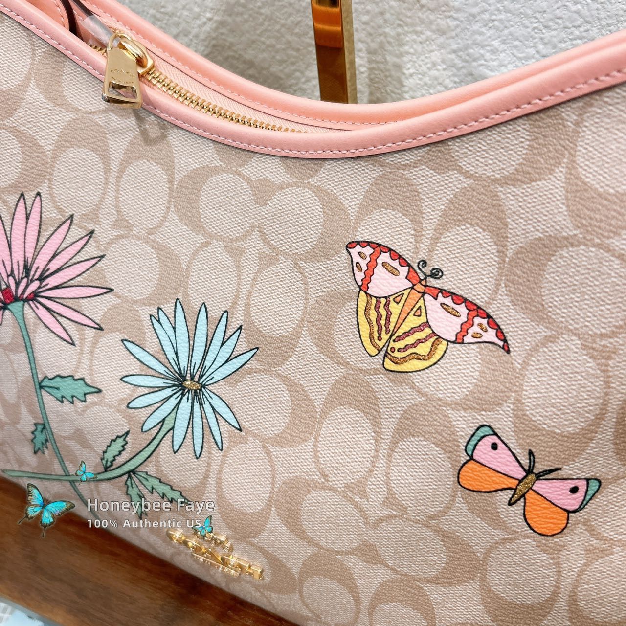 Coach Observed By Us Laurel Shoulder Bag In Signature Canvas CU393 Size ONE SIZE - 4 Thumbnail