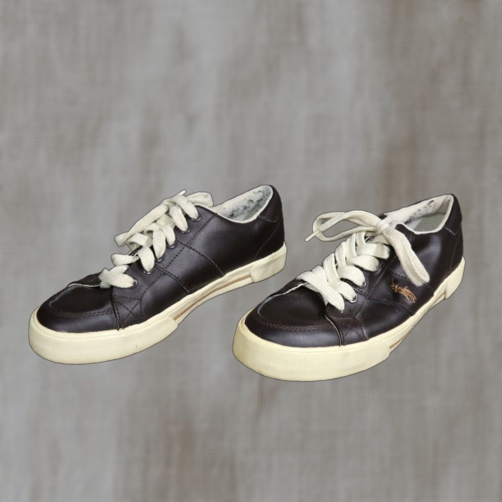 Polo Ralph Lauren Polo Ralph Lauren Mens Polo Leather Sneaker Size US L / EU 52-54 / 3 - 1 Thumbnail