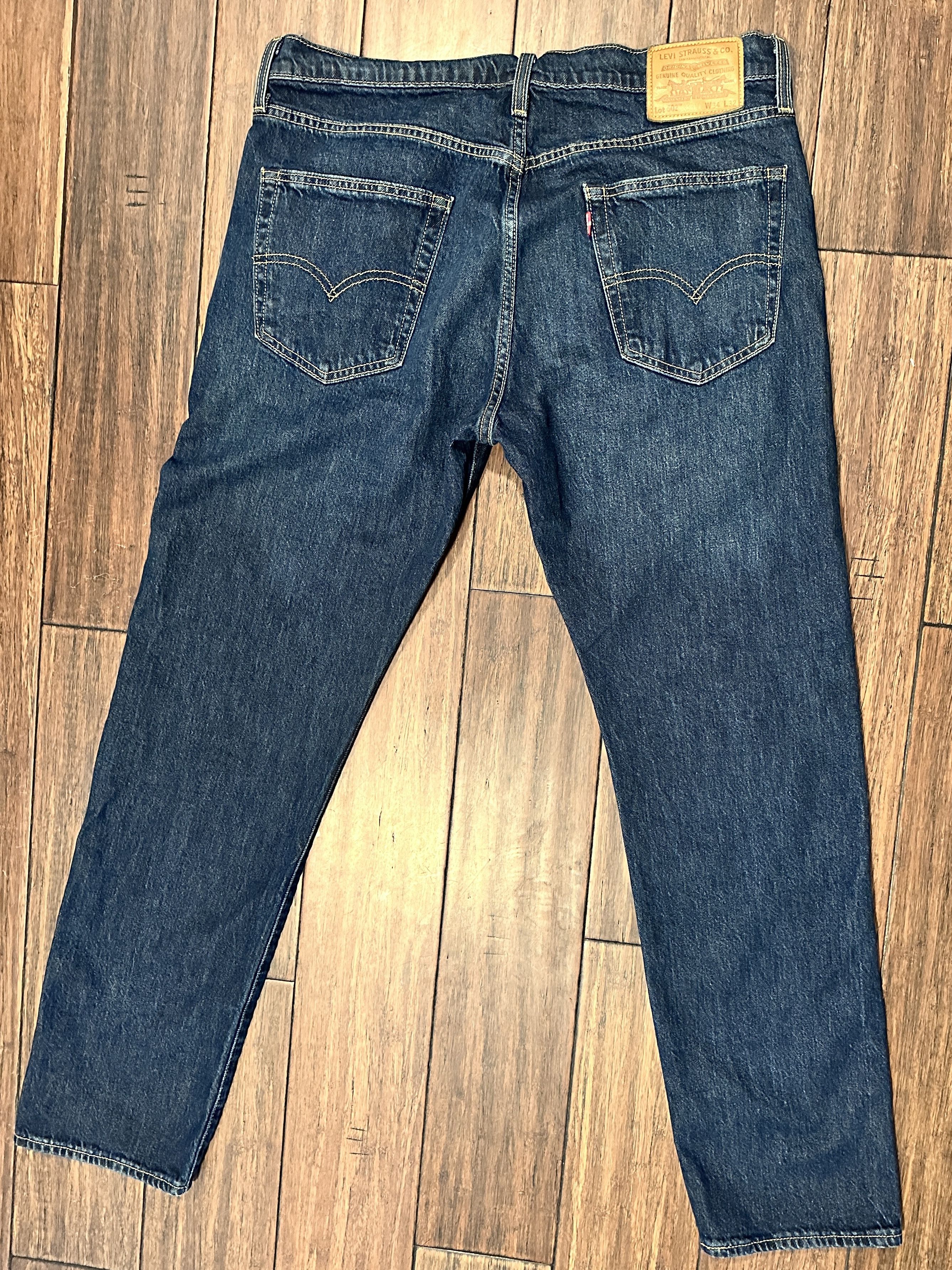 Levi's Levi’s 502 Taper Fit Jeans 34x32 Dark Wash Size US 34 / EU 50 - 2 Thumbnail