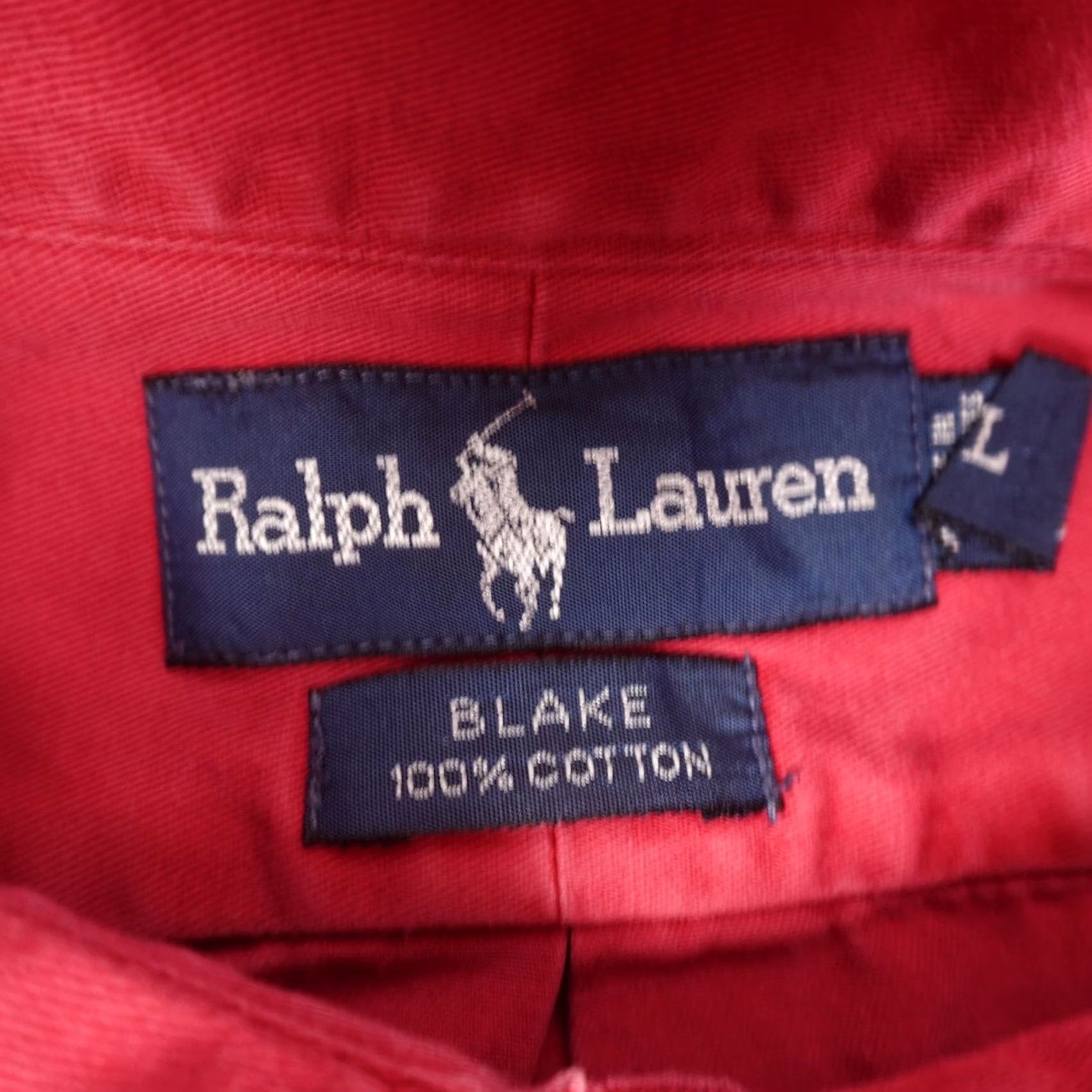 Polo Ralph Lauren VINTAGE Polo Ralph Lauren Shirt Mens XL Red Blake Canvas Button Long Sleeve 90s Size US XL / EU 56 / 4 - 2 Thumbnail