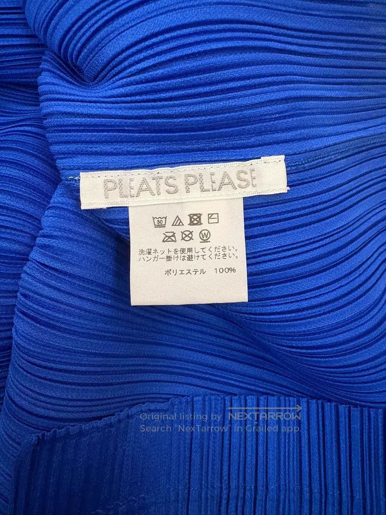 Issey Miyake Issey Miyake Electric Blue Long Sleeve Size L / US 10 / IT 46 - 2 Thumbnail