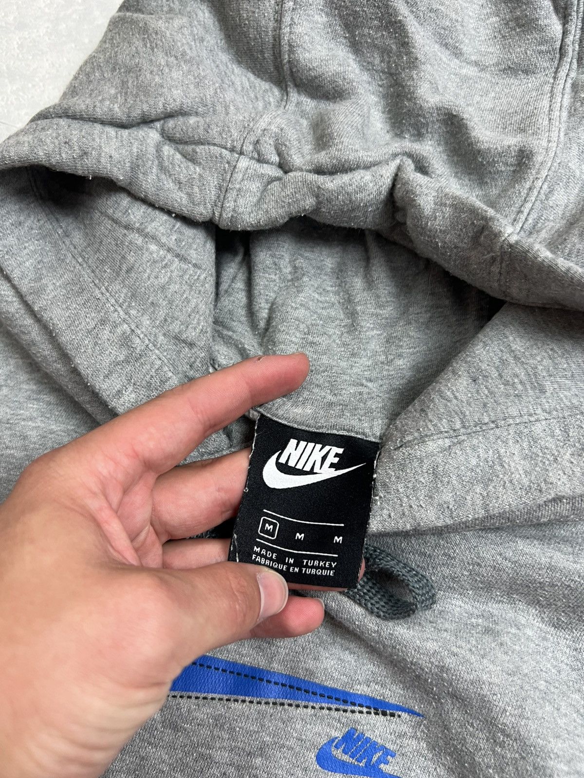 Nike Nike Central Swoosh Vintage Y2K Drill Oversized Hoodie Size US M / EU 48-50 / 2 - 6 Thumbnail