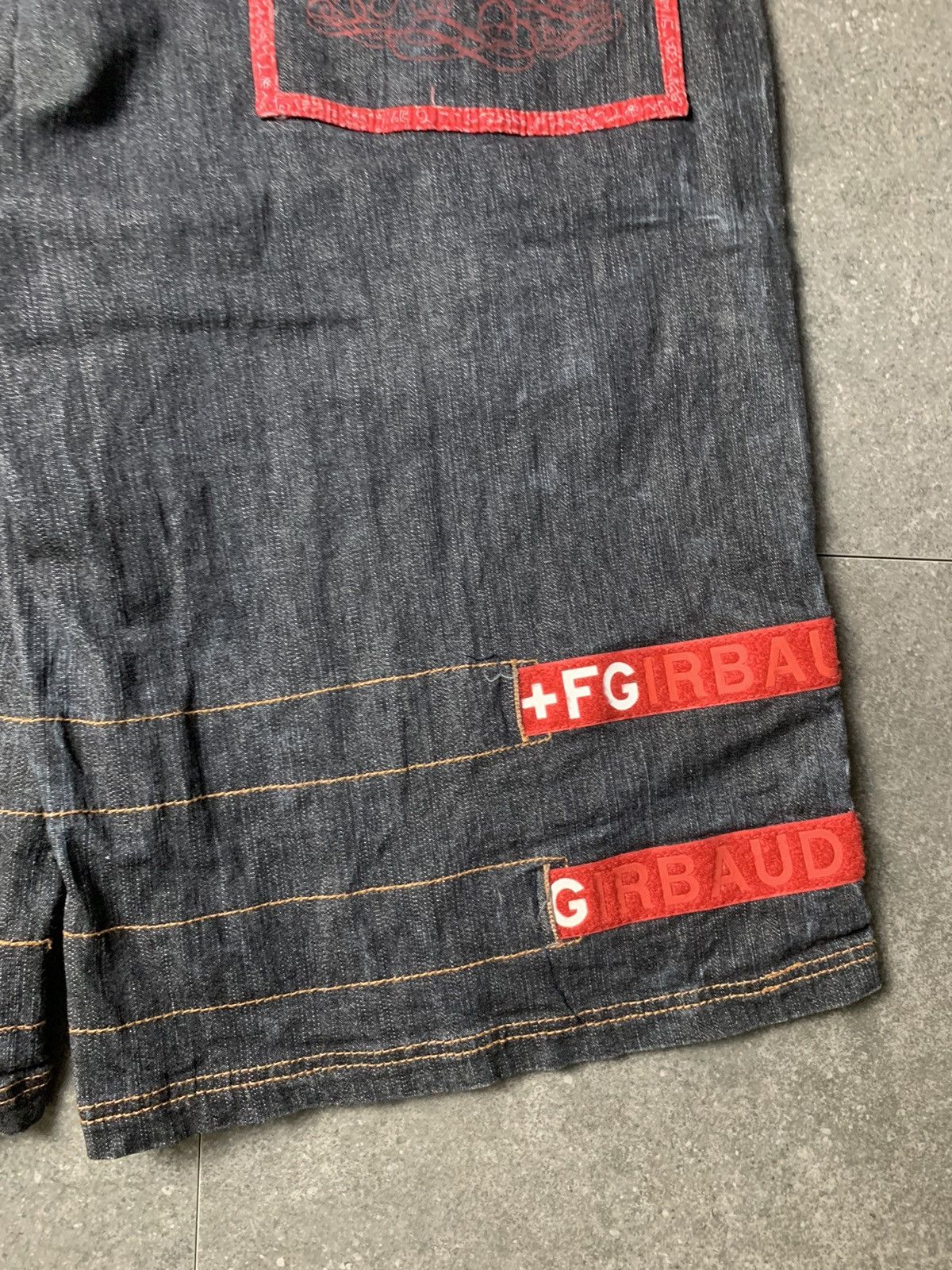Marithe + Francois Girbaud 2000s Marithe Francois Girbaud Double Shuttle Tape Jorts Size US 40 / EU 56 - 15 Thumbnail