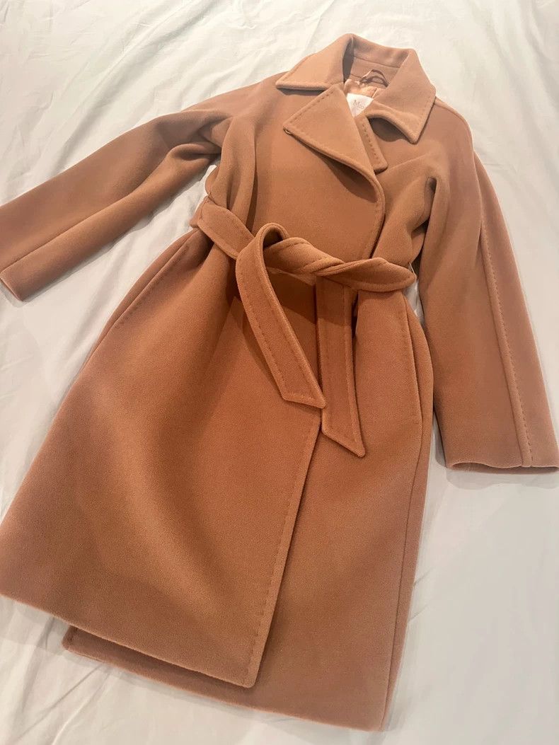 Max Mara Max Mara Wool Belted Coat -dmc Size US M / EU 48-50 / 2 - 1 Thumbnail