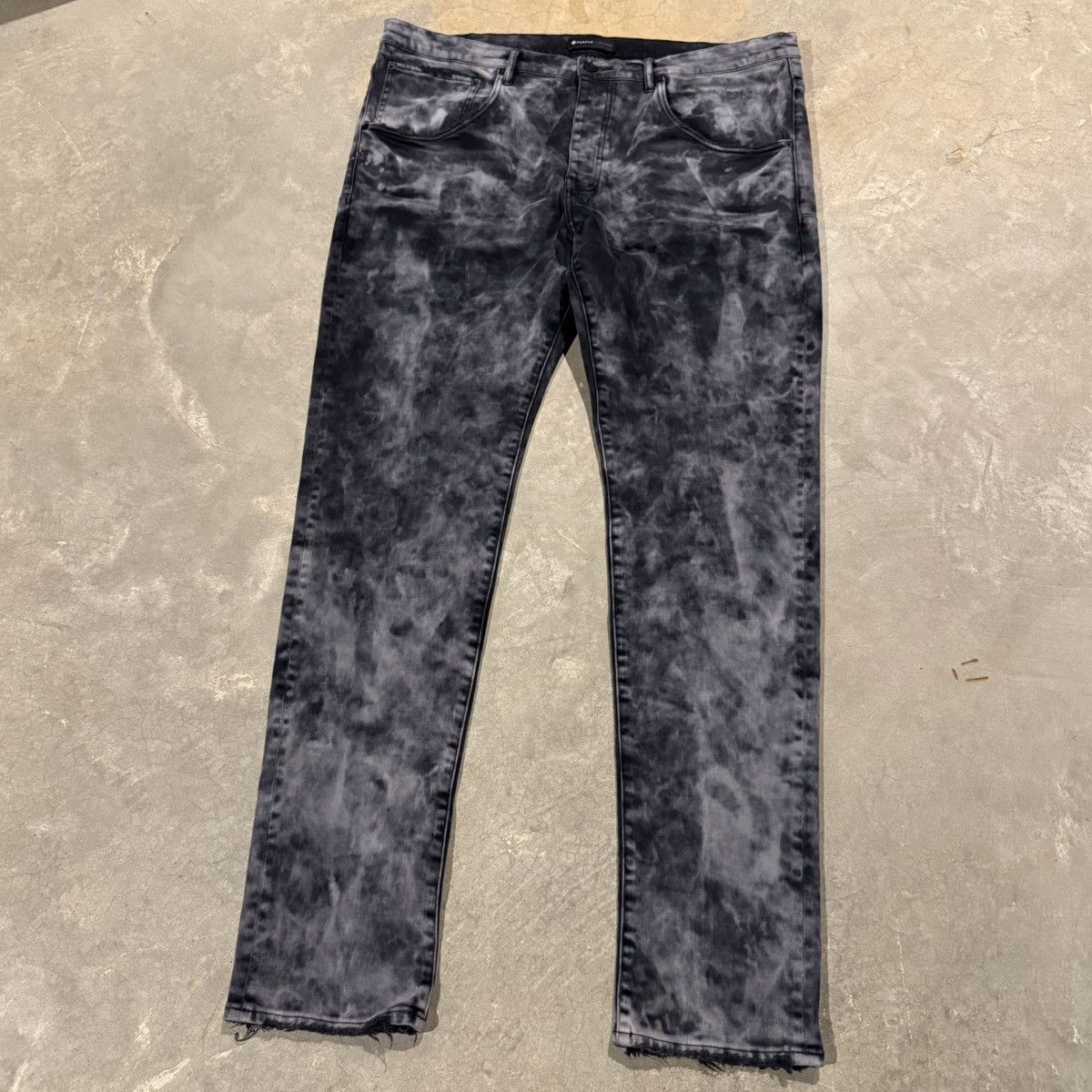Purple Brand Purple Brand P002 Denim Lavender Tint Black Fade Jeans Size US 40 / EU 56 - 2 Thumbnail