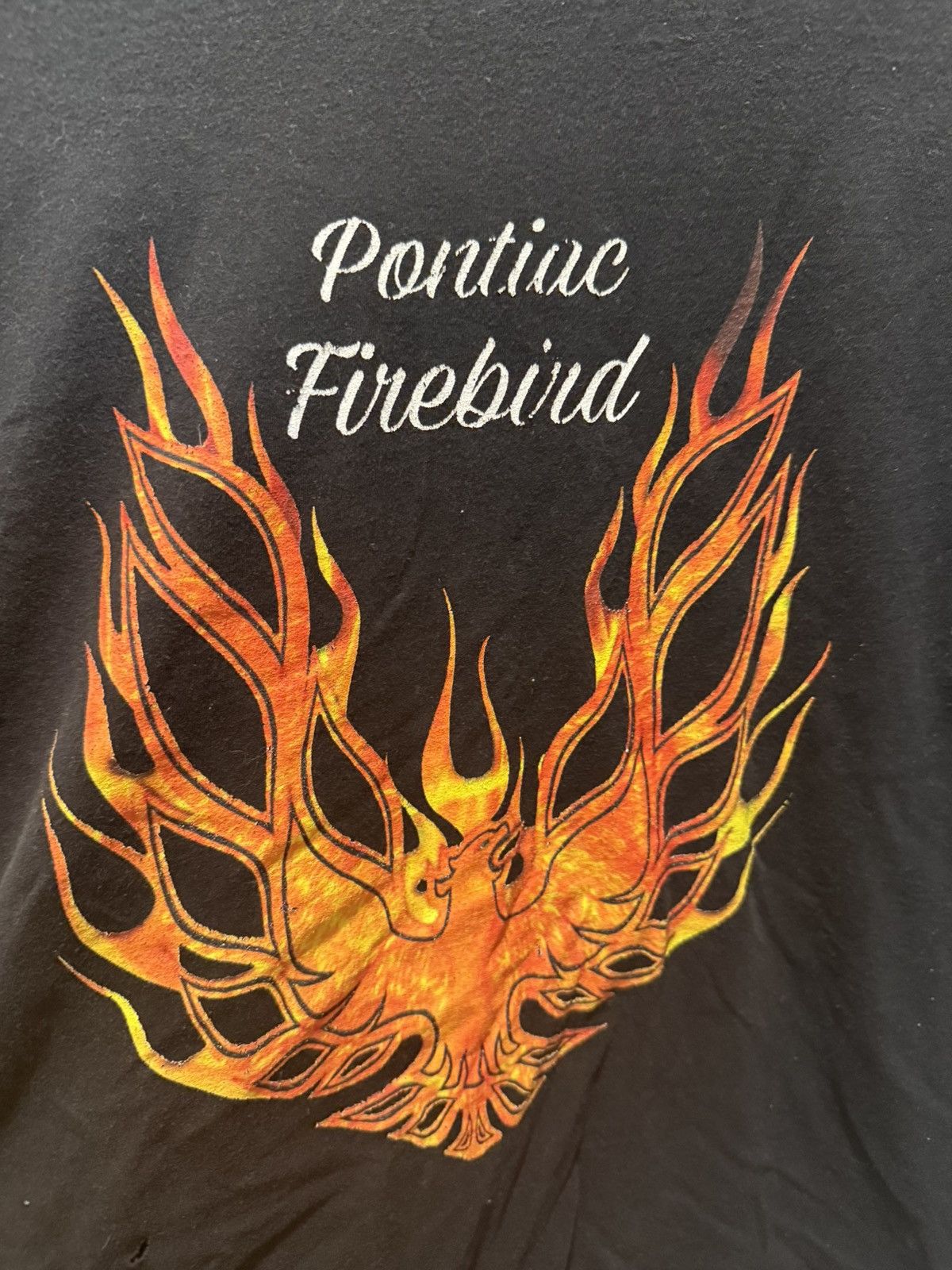 Vintage SICK THRASHED PONTIAC FIREBIRD FLAMES TEE Size US XL / EU 56 / 4 - 3 Thumbnail