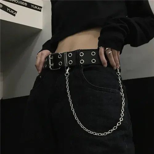 Jewelry Double Ring Belts Double Hole Eyelet Belt Size ONE SIZE - 5 Thumbnail