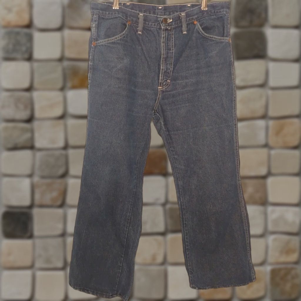 Vintage VINTAGE Mr. Leggs Jeans Western Style Dark Indigo Blue Cotton Denim 36x27 Mens Size US 36 / EU 52 - 1 Thumbnail