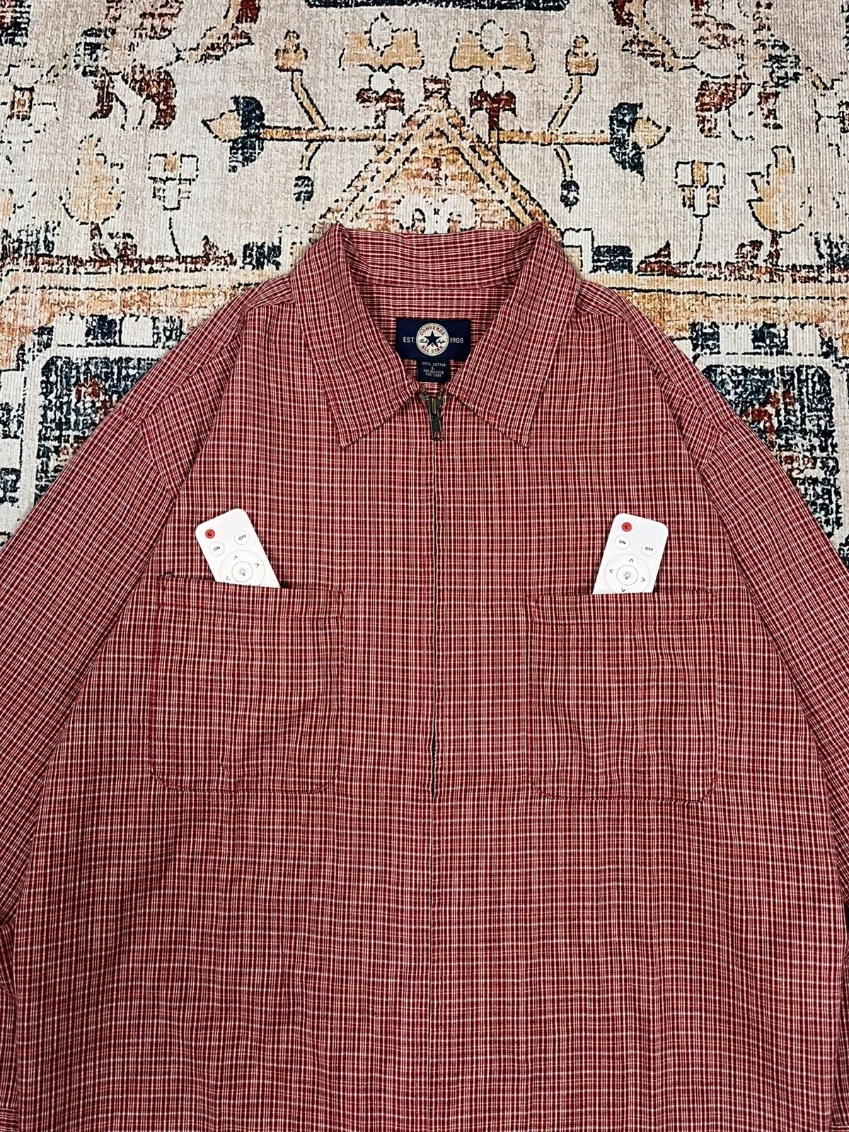 Converse Vtg Converse Plaid Overshirt Zip Up Size US M / EU 48-50 / 2 - 3 Thumbnail