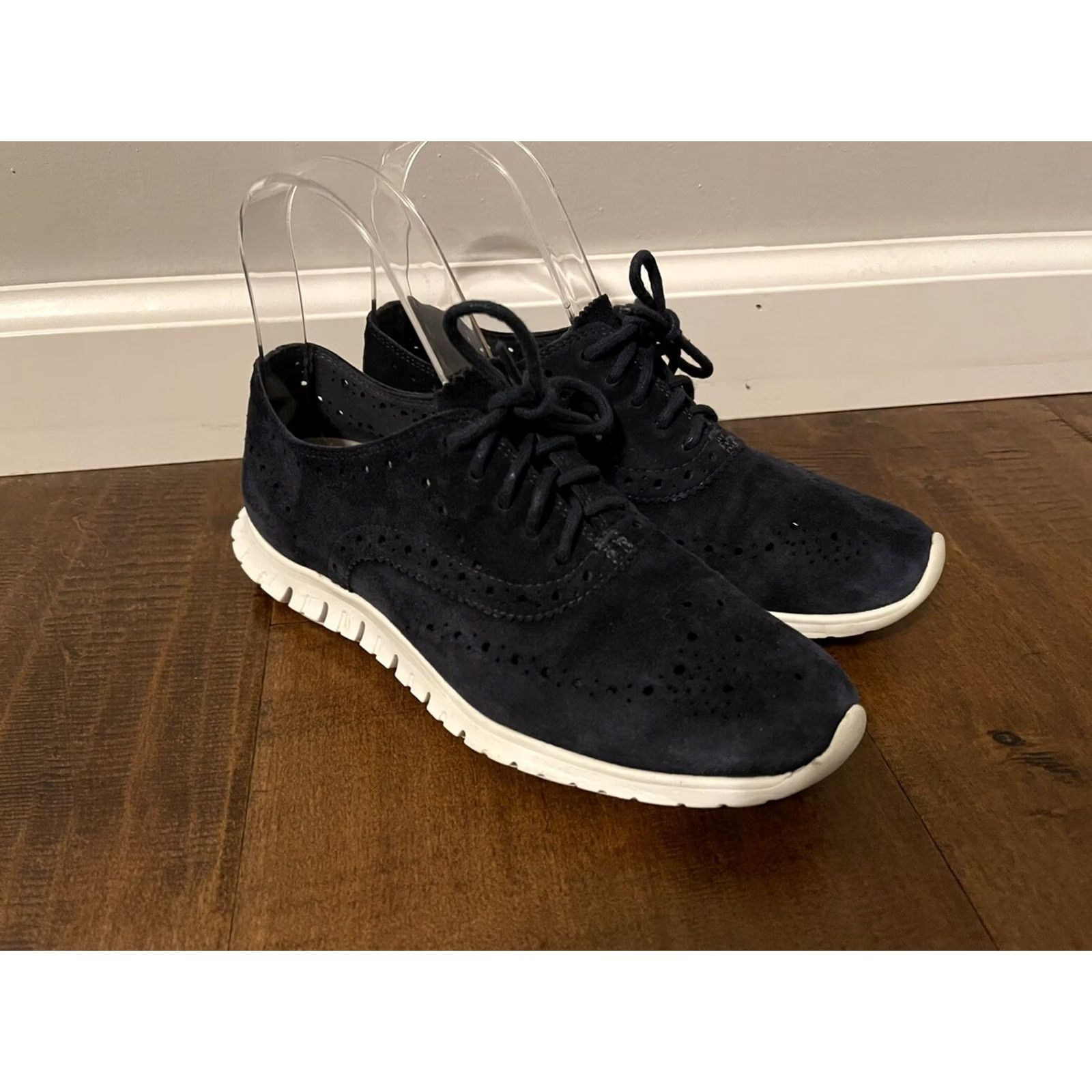 Cole Haan Cole Haan Zerogrand OS Navy Blue Suede Dress Sneakers Shoes D44805 Women's 5B Size S / US 4 / IT 40 - 3 Thumbnail