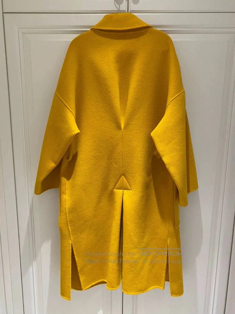 Loewe LOEWE Yellow Woolen Long Coat . Size US S / EU 44-46 / 1 - 2 Thumbnail