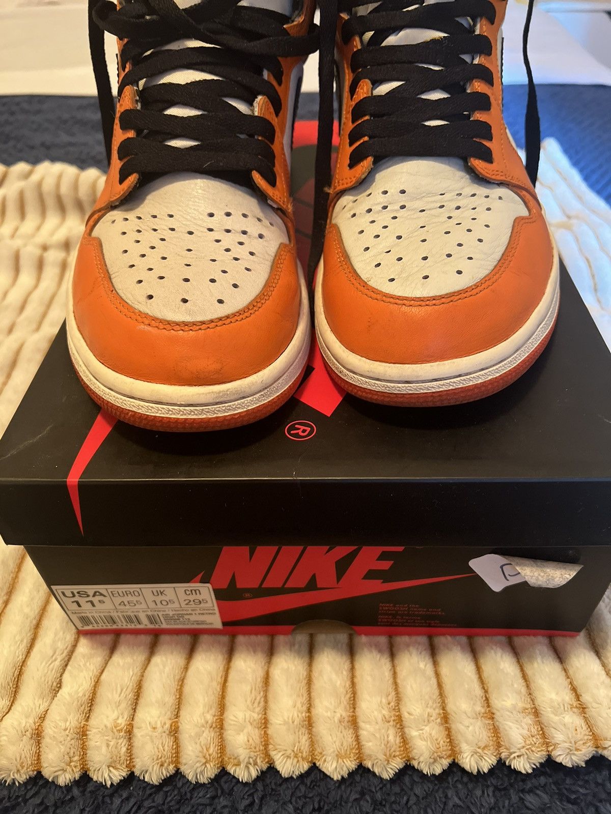 Jordan Brand × Nike Air Jordan 1 OG Reverse Shattered Backboard (sz 11.5 US) Size US 11.5 / EU 44-45 - 10 Thumbnail