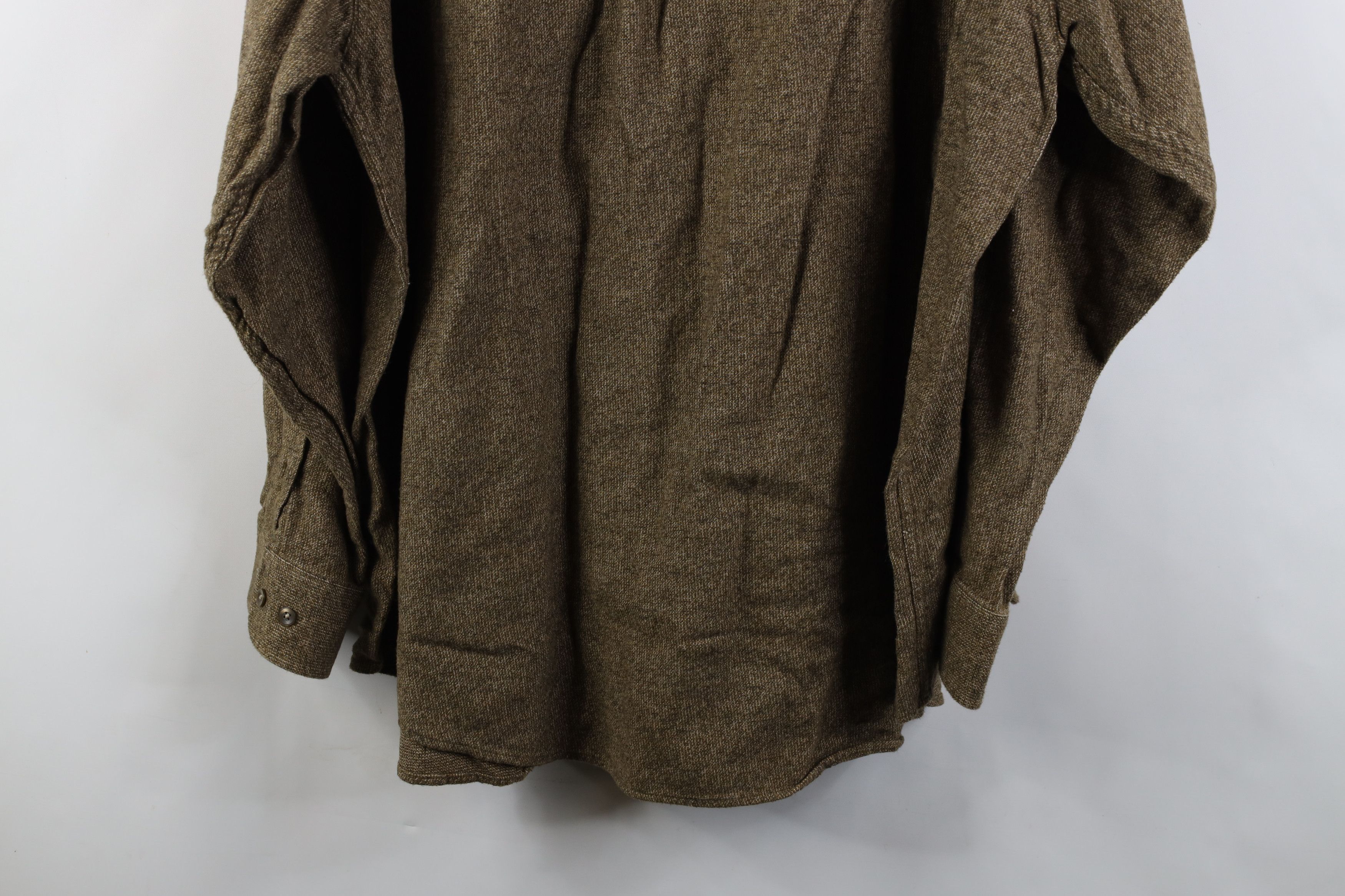 Vintage Vintage 90s Streetwear Tweed Collared Button Down Shirt Size US XXL / EU 58 / 5 - 10 Thumbnail