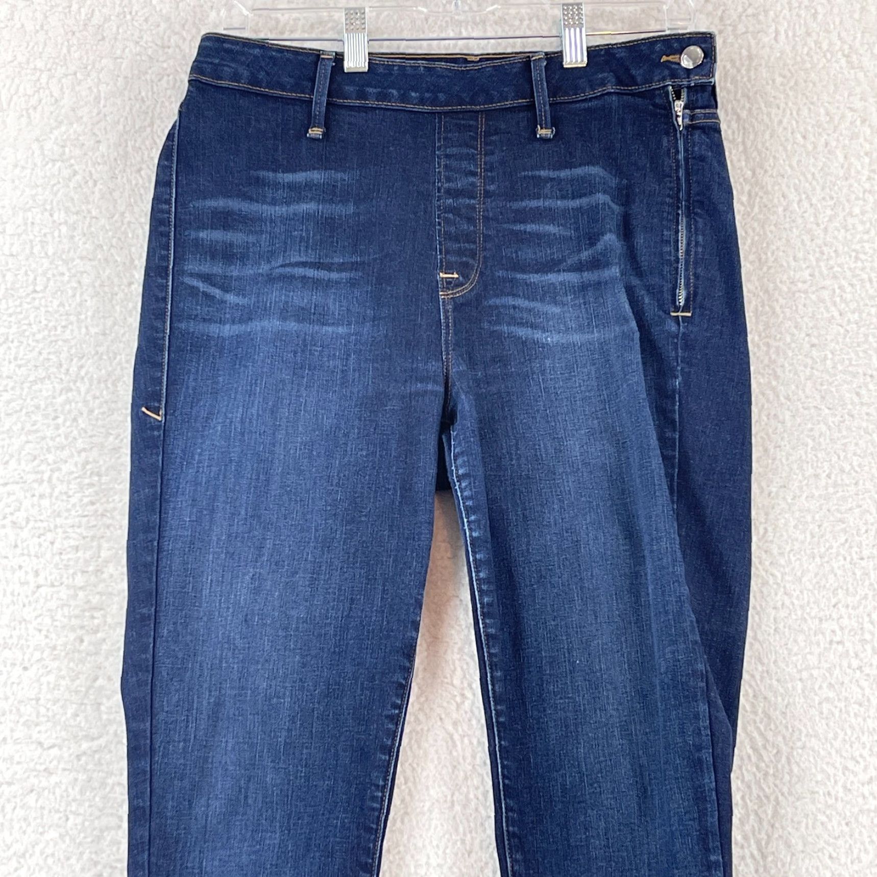 Good American Good American Jeans Womens Size 8 Blue Denim High Waisted Skinny Casual Side Zip Size 30" / US 8 / IT 44 - 2 Thumbnail