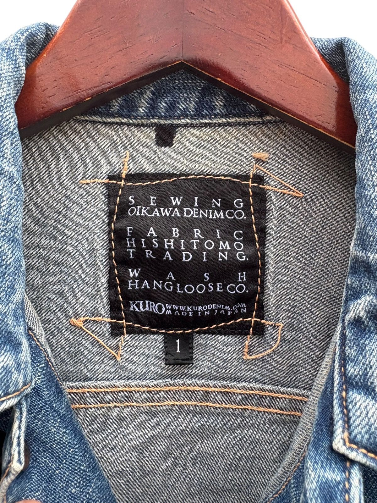 KURO Kuro Japan Denim Trucker Jacket Size US S / EU 44-46 / 1 - 3 Thumbnail