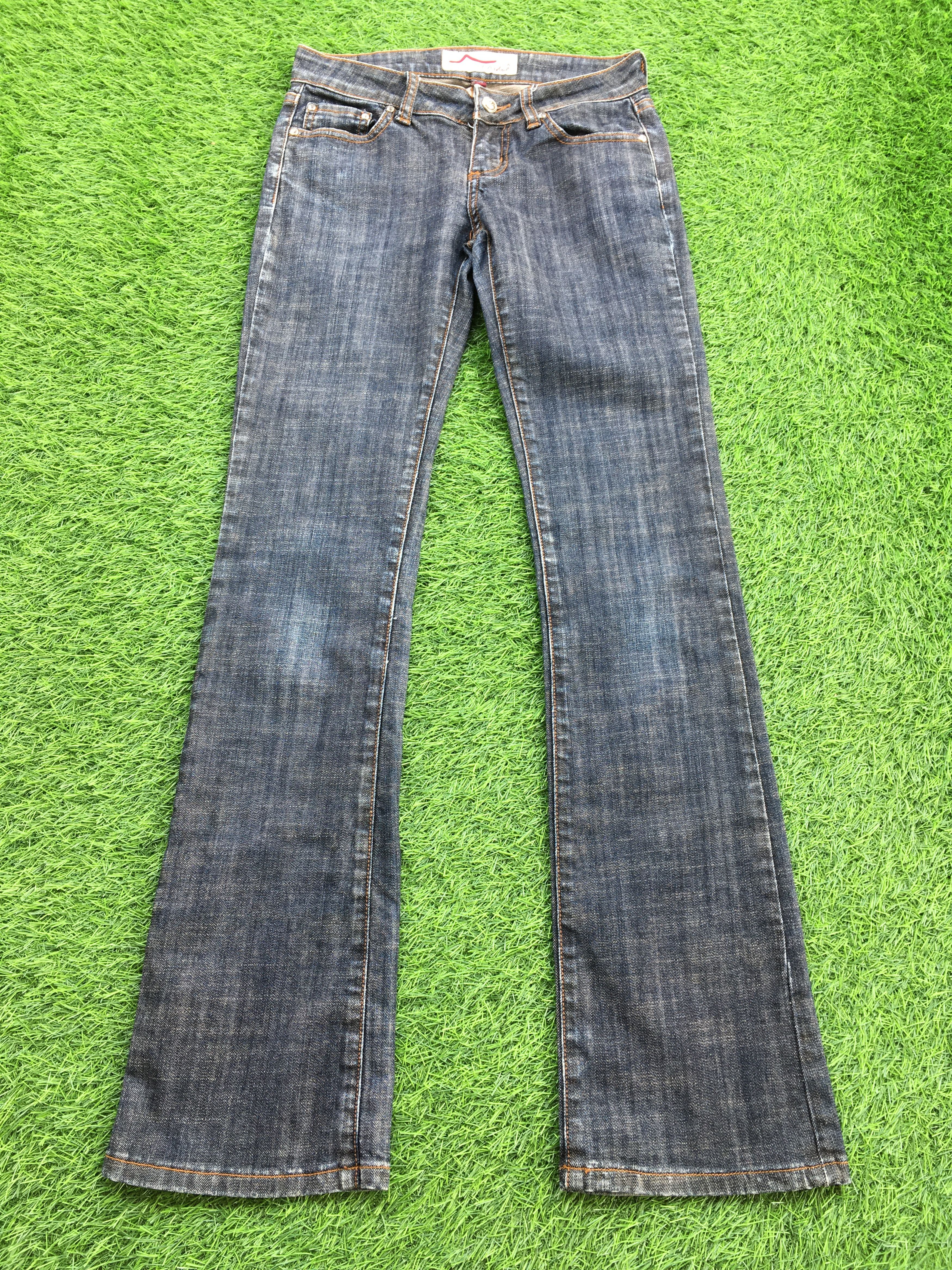 Designer Y2K LA Idol USA Low Rise Distressed Bootcut Jeans D-1174 Size 26" / US 2 / IT 38 - 1 Thumbnail