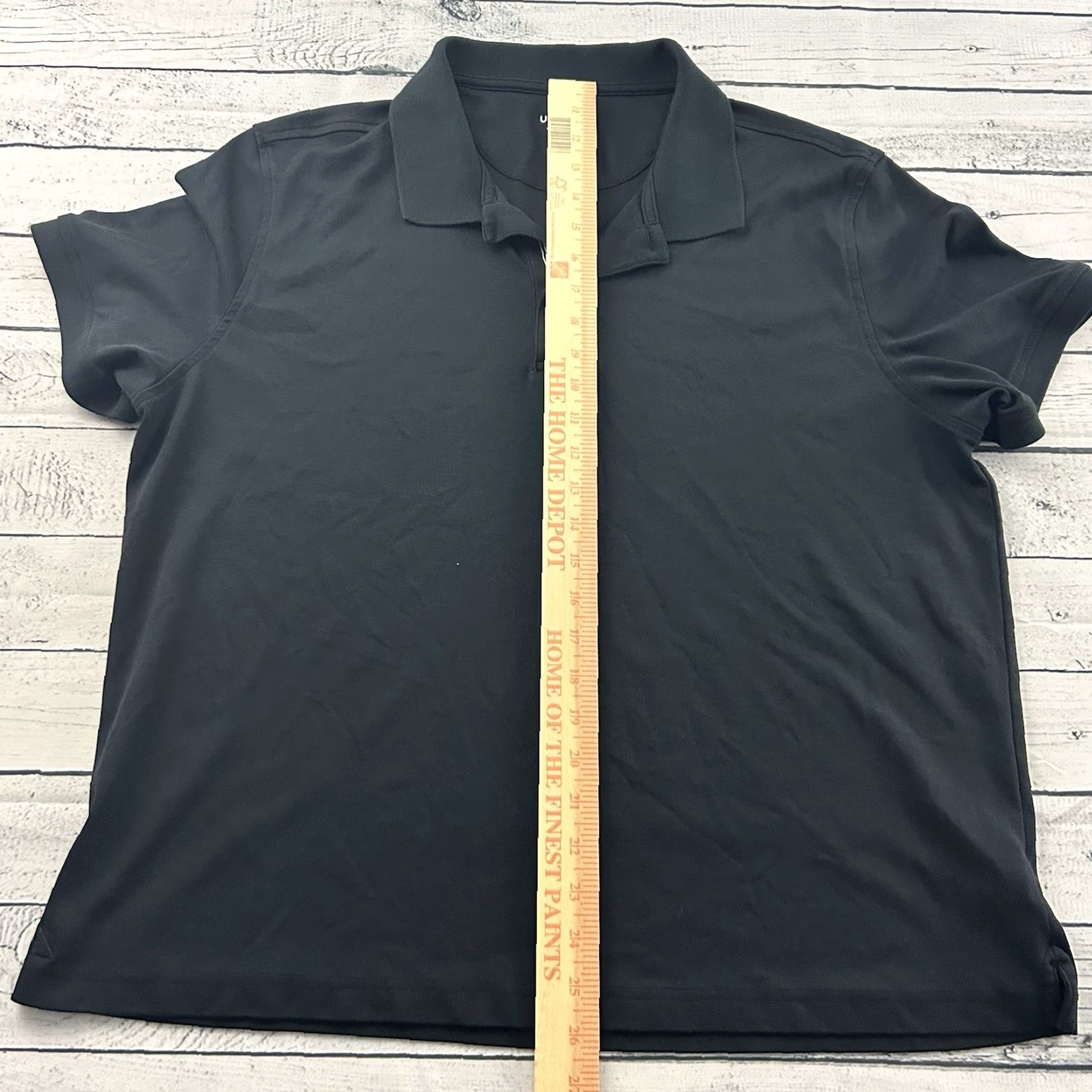 UNTUCKit UNTUCKit Damaschino Short Sleeve Polo Shirt Men's XL Black Cotton Regular Button-Up Shirt Size US XL / EU 56 / 4 - 3 Thumbnail