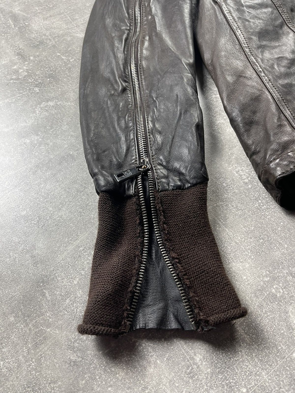 Giorgio Brato Giorgio Brato Dark Brown Vegetable-Tanned Leather Jacket Size US S / EU 44-46 / 1 - 9 Thumbnail