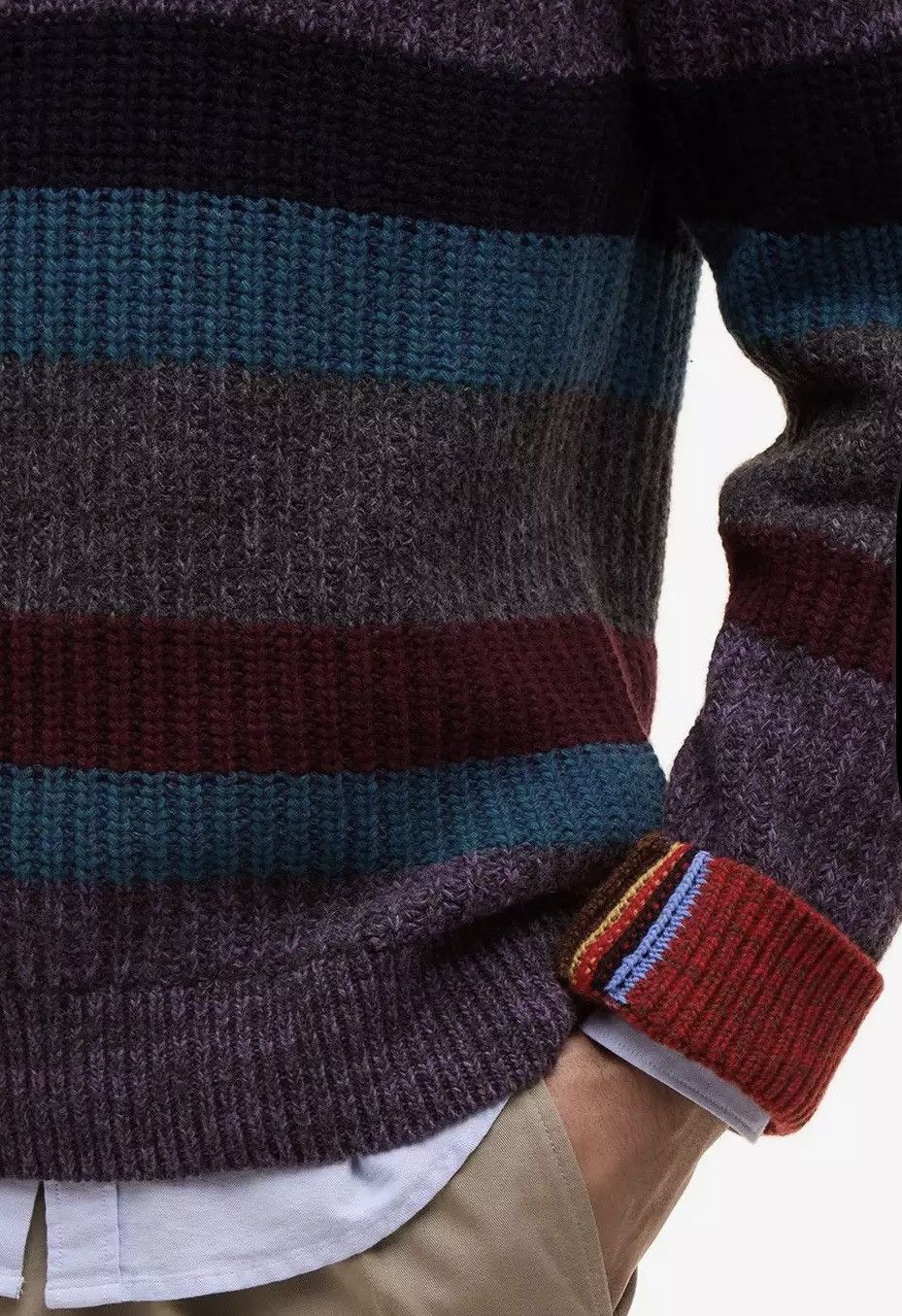 Barbour × Paul Smith Red Ear NWT Barbour x Paul Smith Striped Crew Neck Jumper SOLD OUT Size US S / EU 44-46 / 1 - 3 Thumbnail