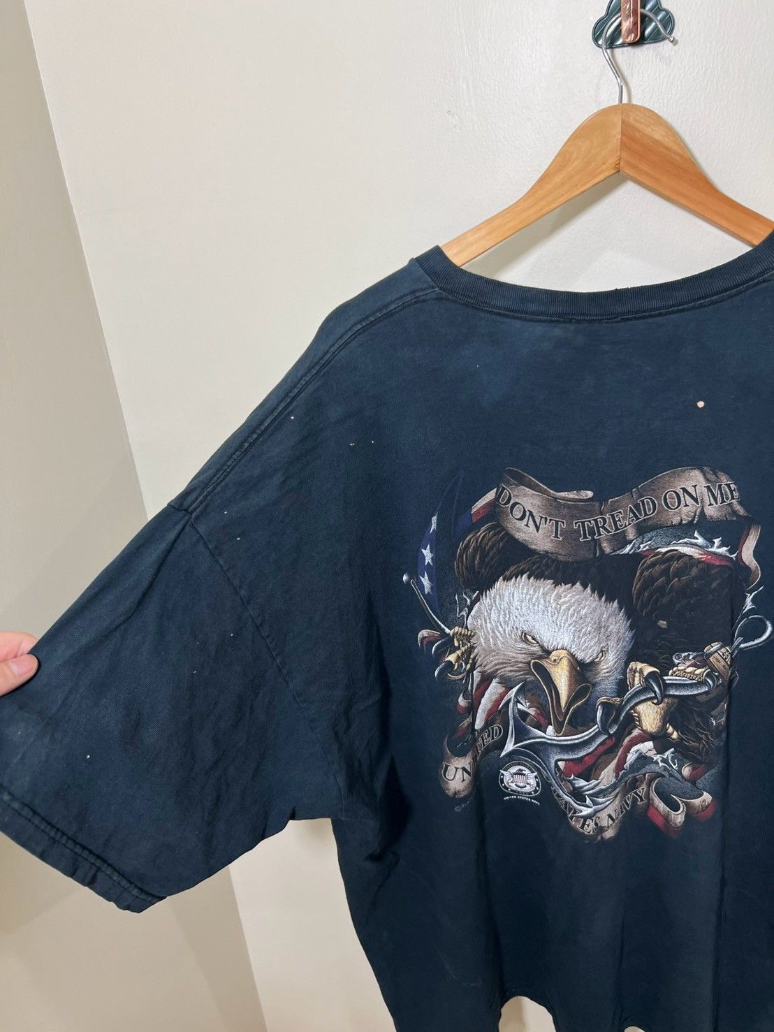 Vintage Vintage NAVY American Don’t Tread On Me USA bnz01 3XL Size US XXL / EU 58 / 5 - 7 Thumbnail