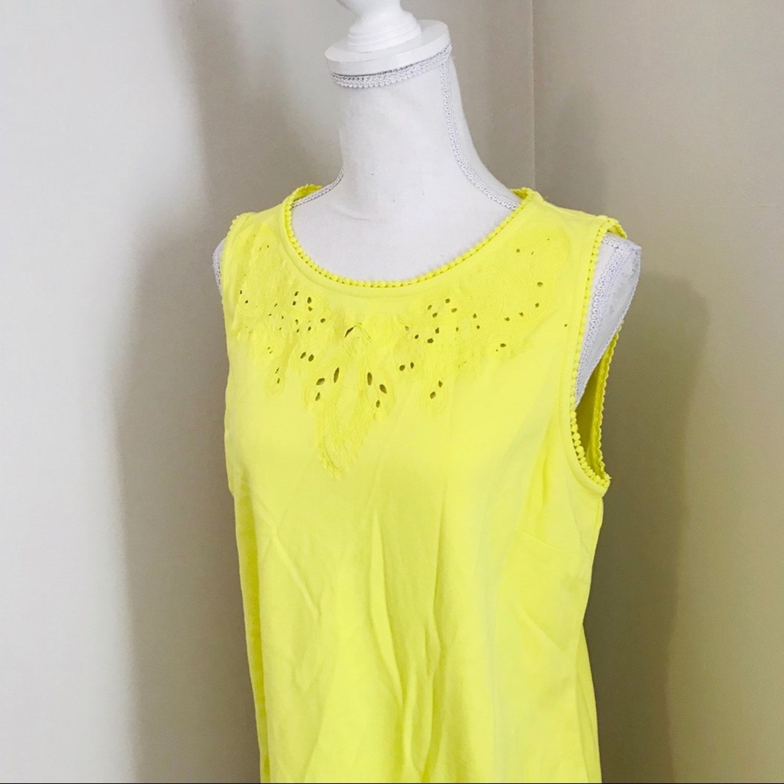 Robert Talbott Talbots Neon Dress Size Large Petite Size L / US 10 / IT 46 - 2 Thumbnail