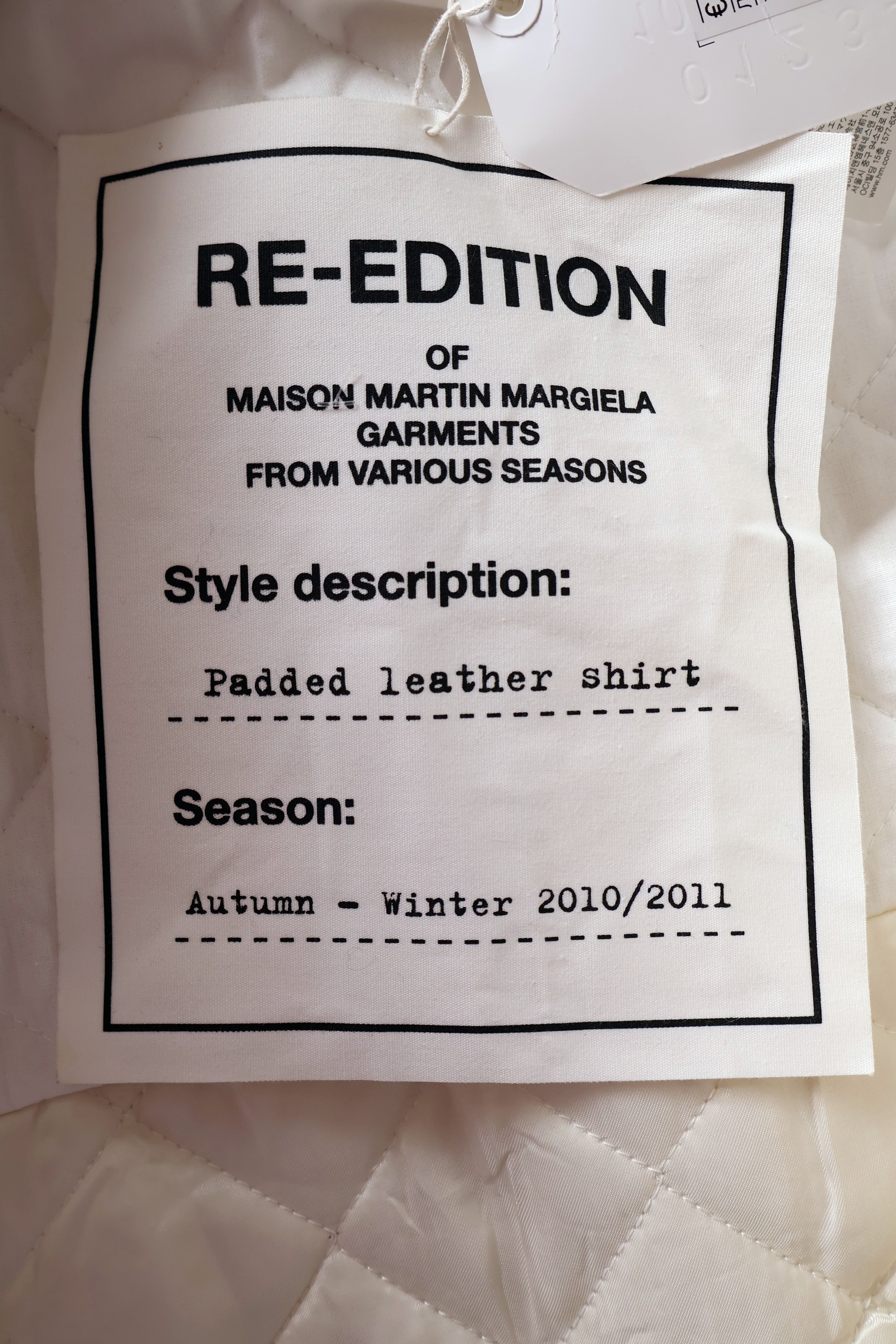 H&M × Maison Margiela Maison Martin Margiela H&M padded leather shirt Jacket Size US S / EU 44-46 / 1 - 9 Thumbnail