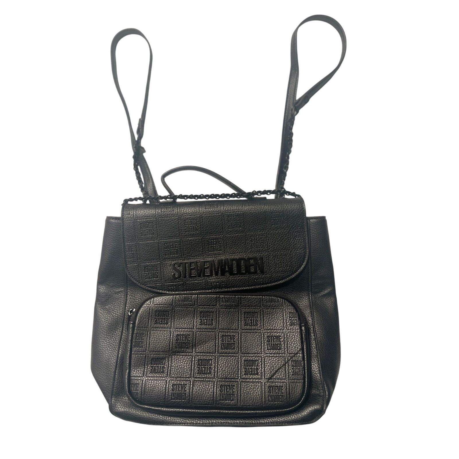 Steve Madden Steve Madden Bseyda Backpack Purse Faux Leather Size ONE SIZE - 1 Thumbnail