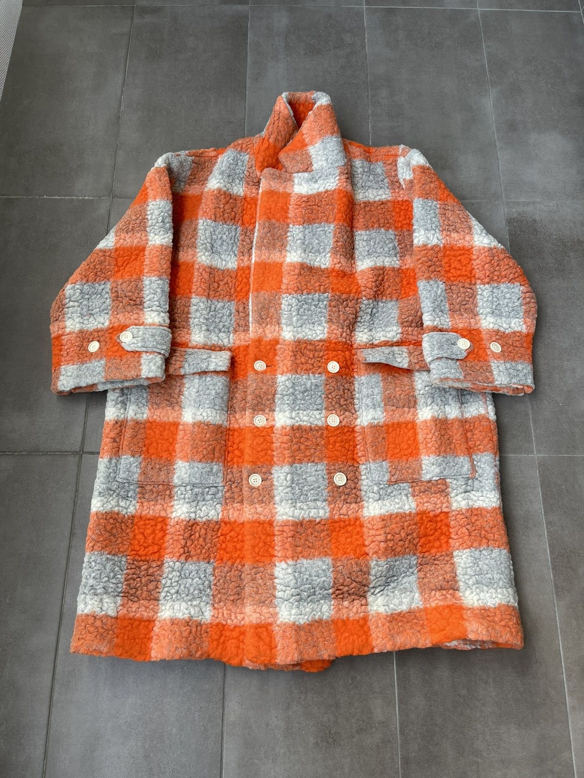 Henrik Vibskov !DS! AW22 Henrik Vibskov Checkered Ahoy Long Coat Size US XL / EU 56 / 4 - 9 Thumbnail