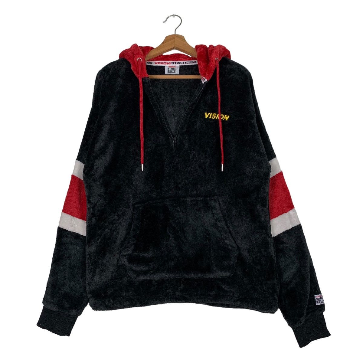 Vision Streetwear VISION STREETWEAR HALF ZIP FLEECE PULLOVER HODDIES #0128-C7 Size US M / EU 48-50 / 2 - 12 Thumbnail