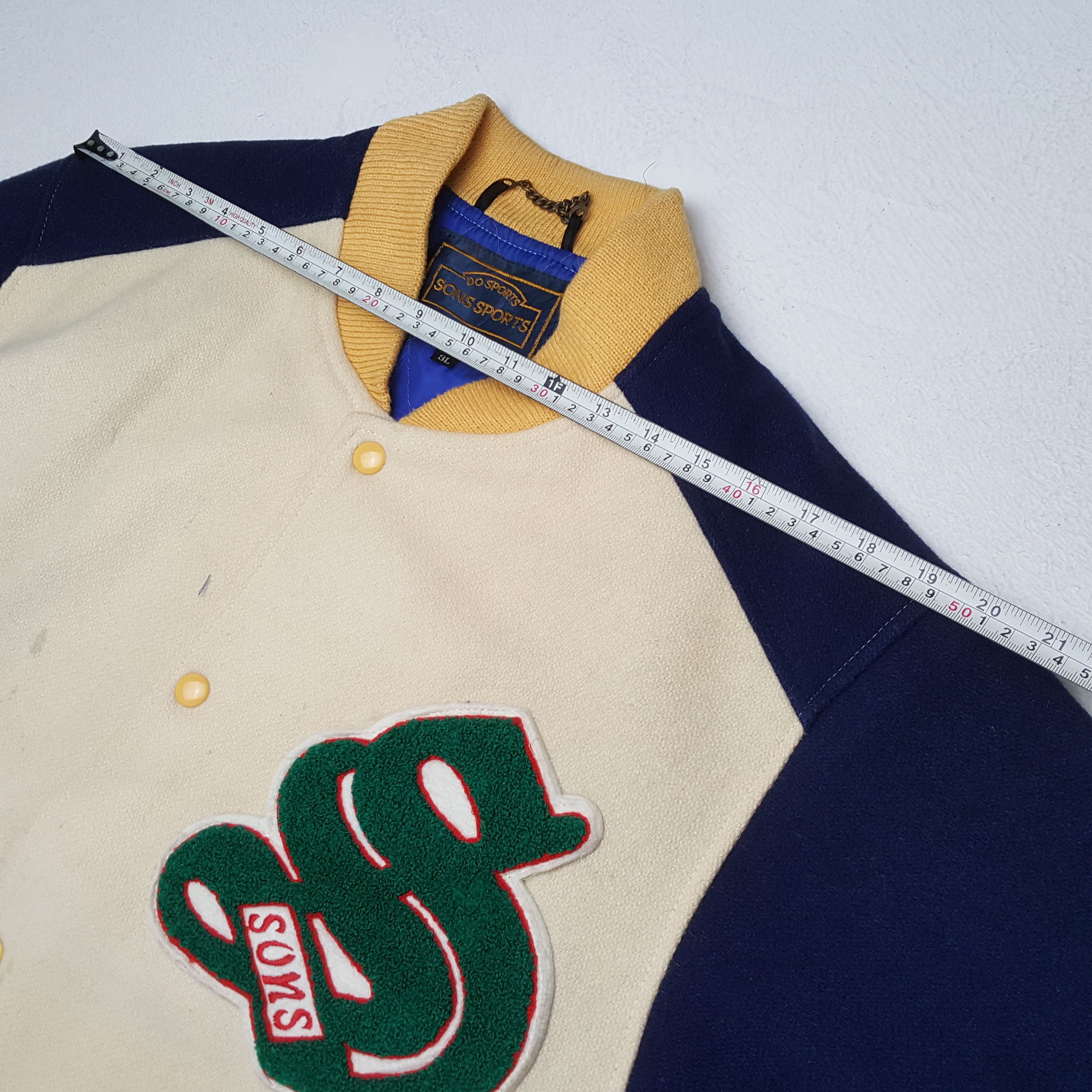 &SONS × Vintage SONS SPORT Custom Skulls Art Varsity Jacket Size US XL / EU 56 / 4 - 5 Thumbnail
