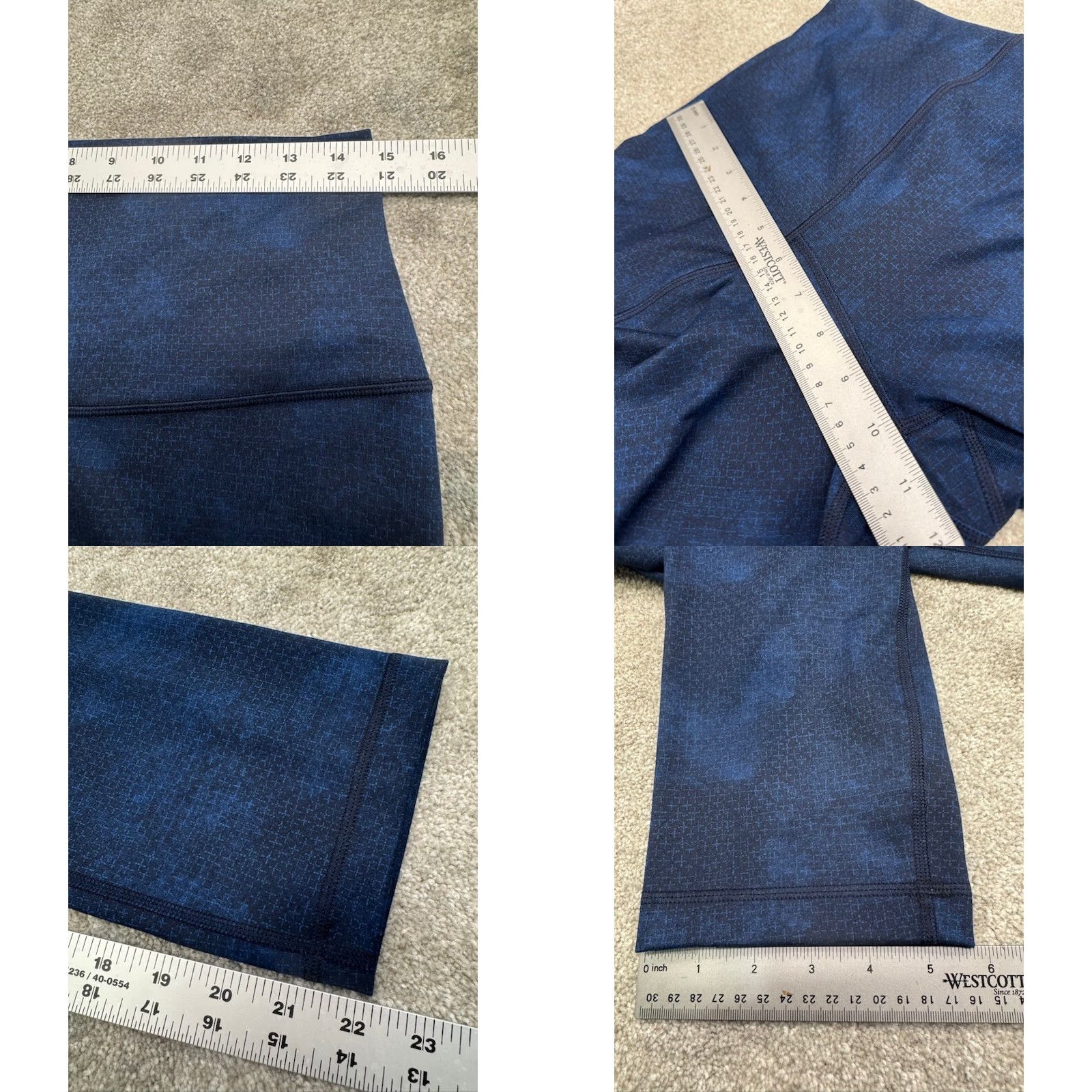 Lululemon Lululemon Wunder Under Crop Leggings High Rise Luxtreme Size 10 Black Blue 6274 - Womens Athletic Cropped Leggings, 22 in Inseam, Activewear, Skinny Size 32" / US 10 / IT 46 - 8 Thumbnail