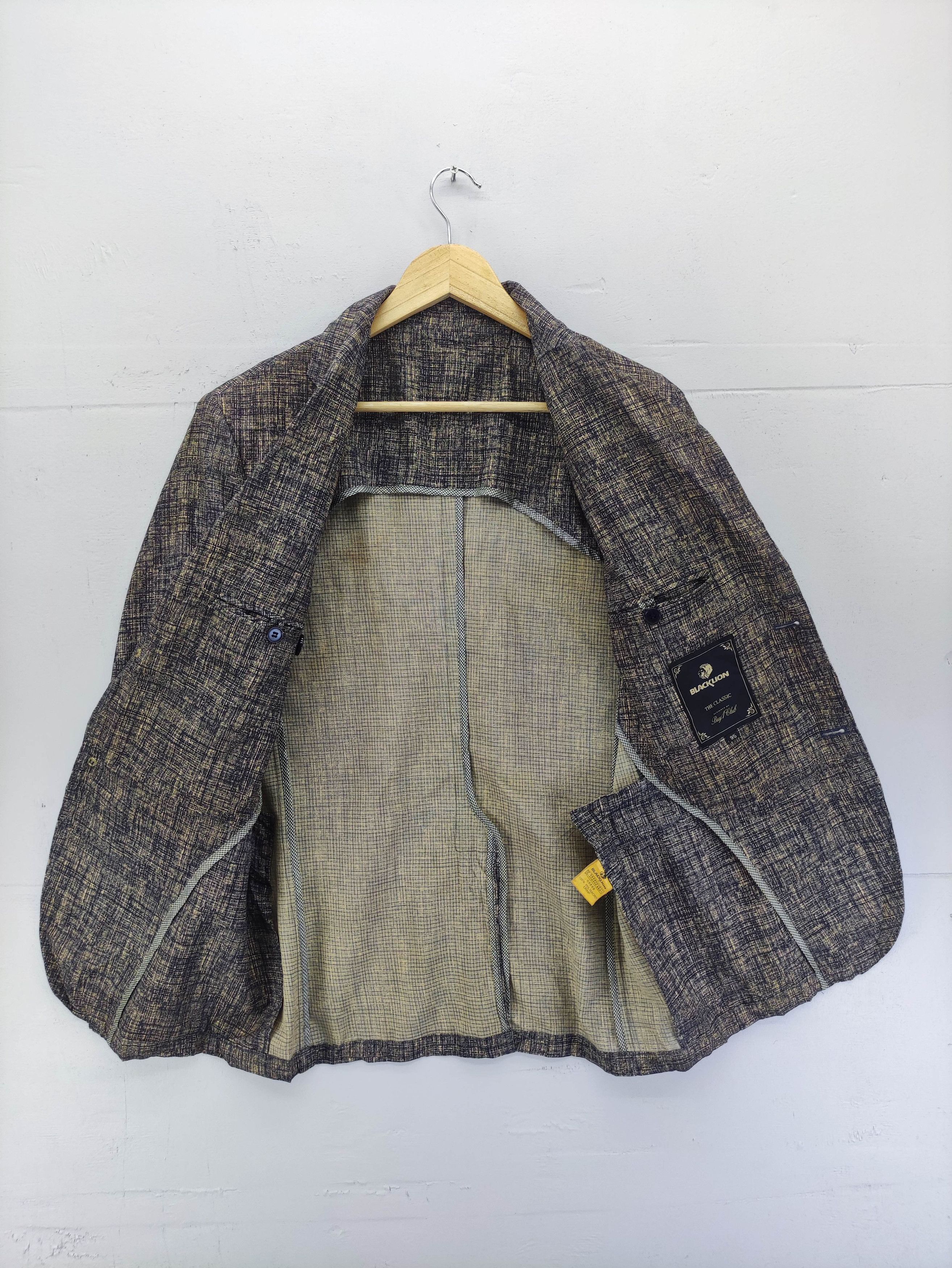 Vintage Vintage Black Lion Polymicro Crimp Coat Blazer Jacket Size US M / EU 48-50 / 2 - 4 Thumbnail