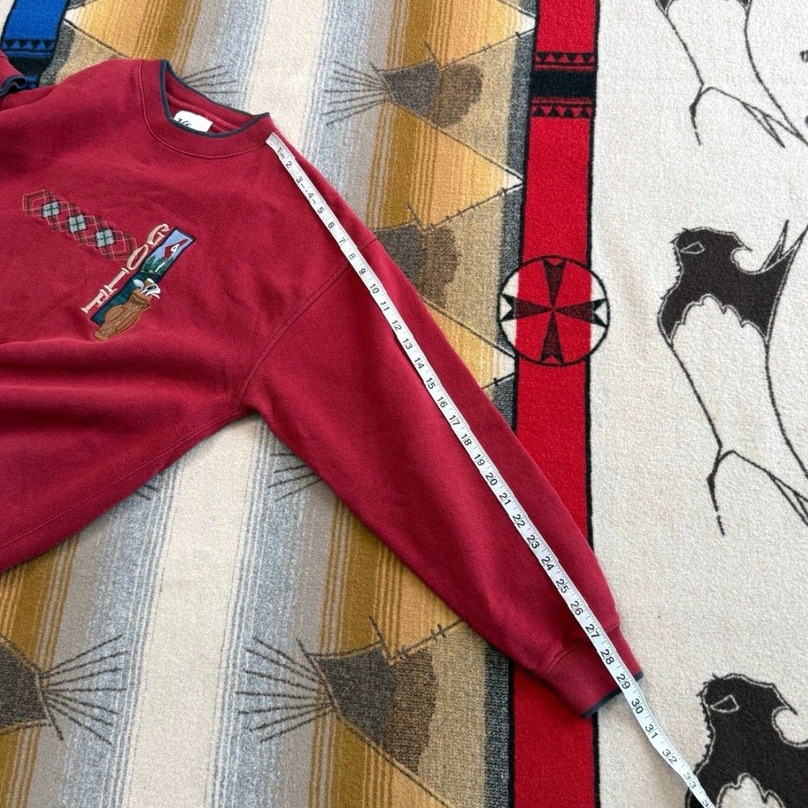 Vintage VINTAGE 90s Golf Golfing Embroidered Crewneck Sweatshirt M&C Sportswear Red Size M Men Crew Neck Long Sleeve Pullover Sweatshirt Vintage Grandpa Boy? Size US M / EU 48-50 / 2 - 7 Thumbnail