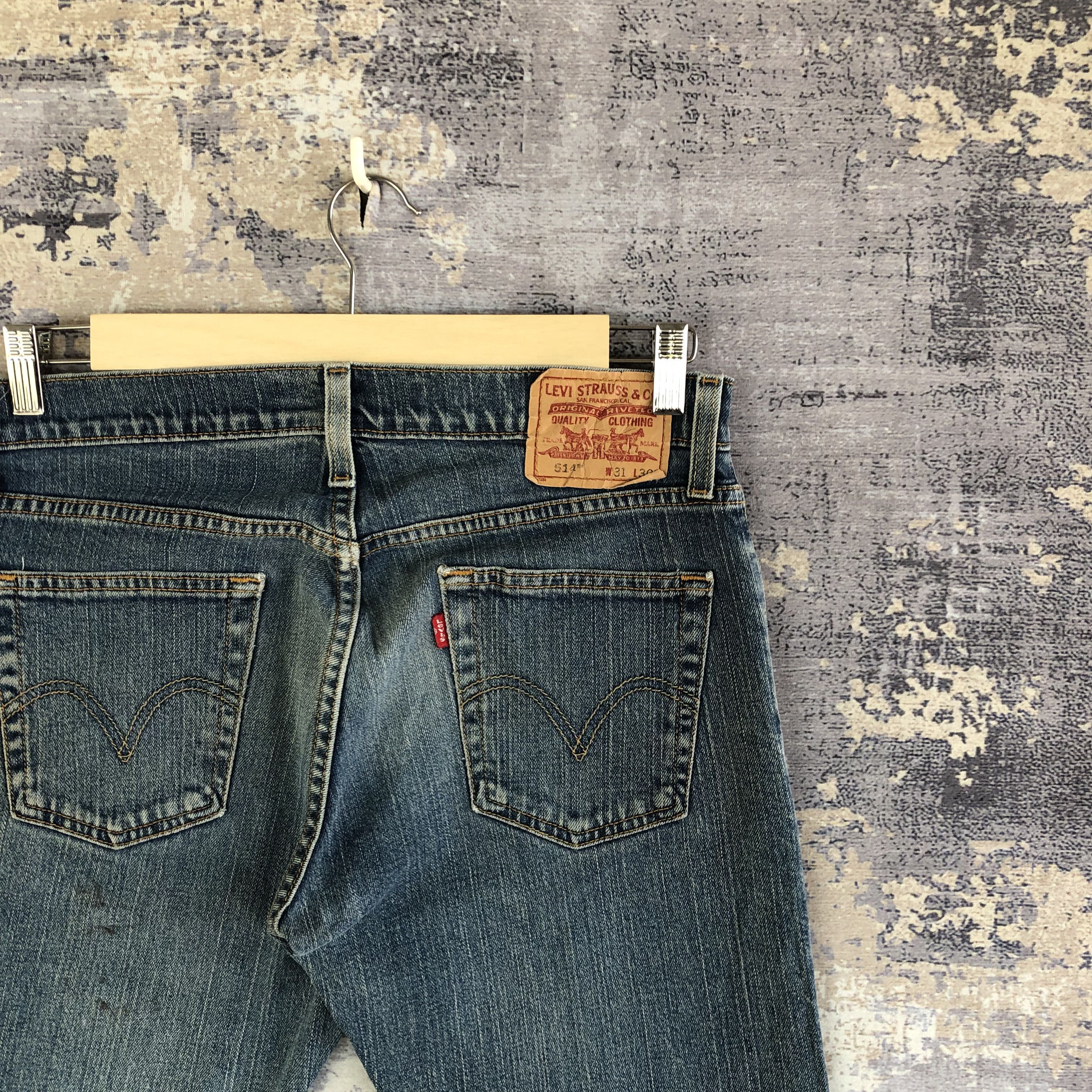 Levi's Vintage Y2k Levis 514 Faded Jeans Levi's Slim Straight Denim Size US 30 / EU 46 - 5 Thumbnail