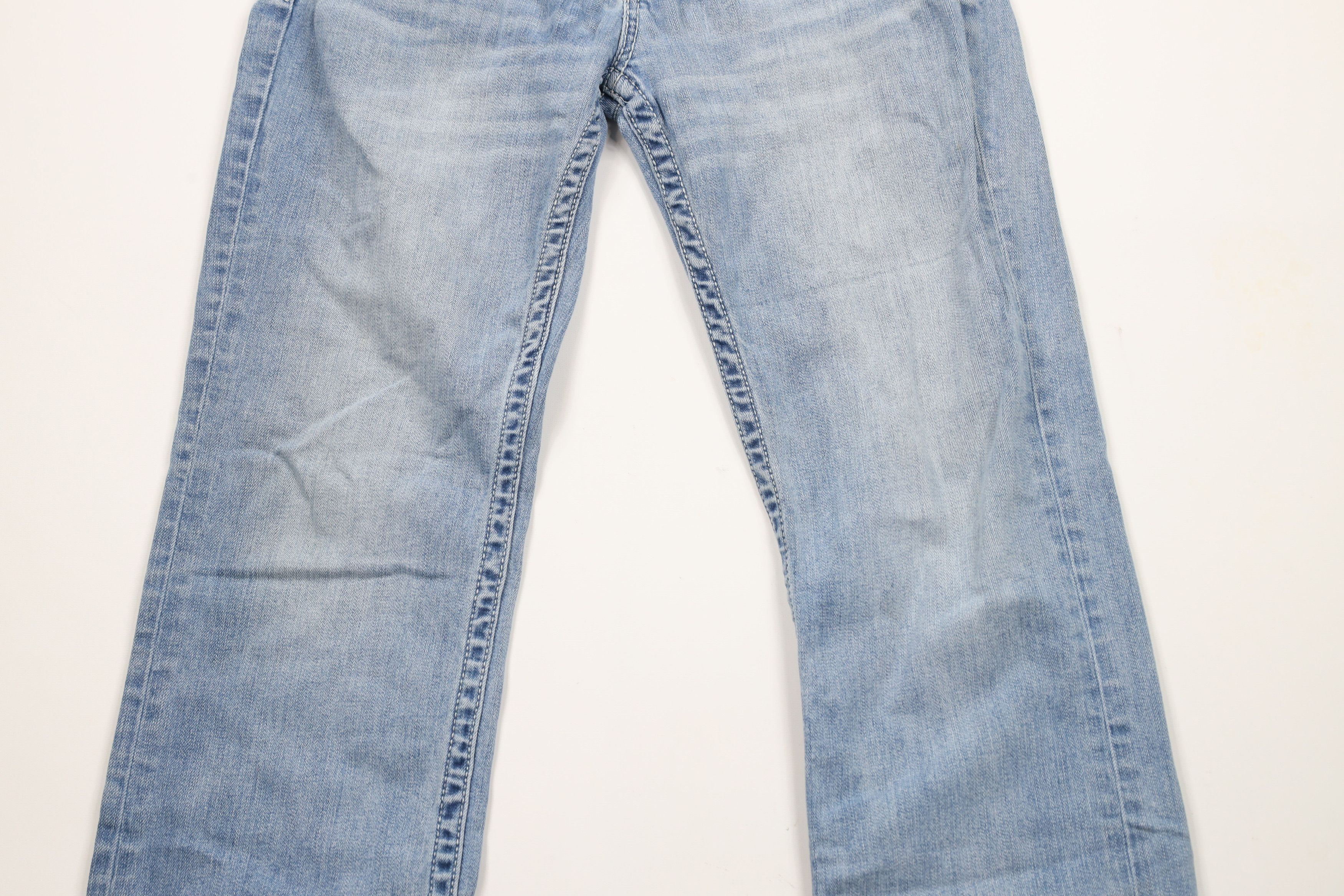 Vintage Buckle BKE Denim Thick Stitch Stretch Jake Bootcut Jeans Size US 33 - 3 Thumbnail