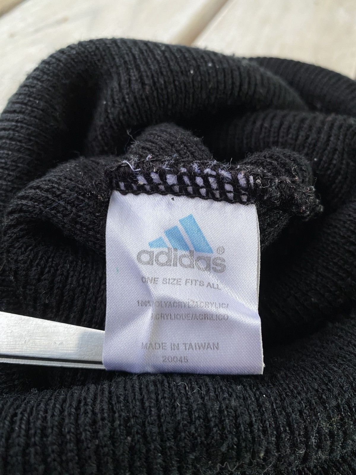 Adidas × Vintage Vintage 90s ADIDAS Beanie Logo Knit Y2K Size ONE SIZE - 3 Thumbnail