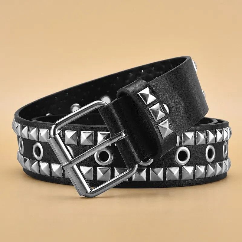 Japanese Brand × Vintage Square rivet studded belt Size ONE SIZE - 2 Thumbnail
